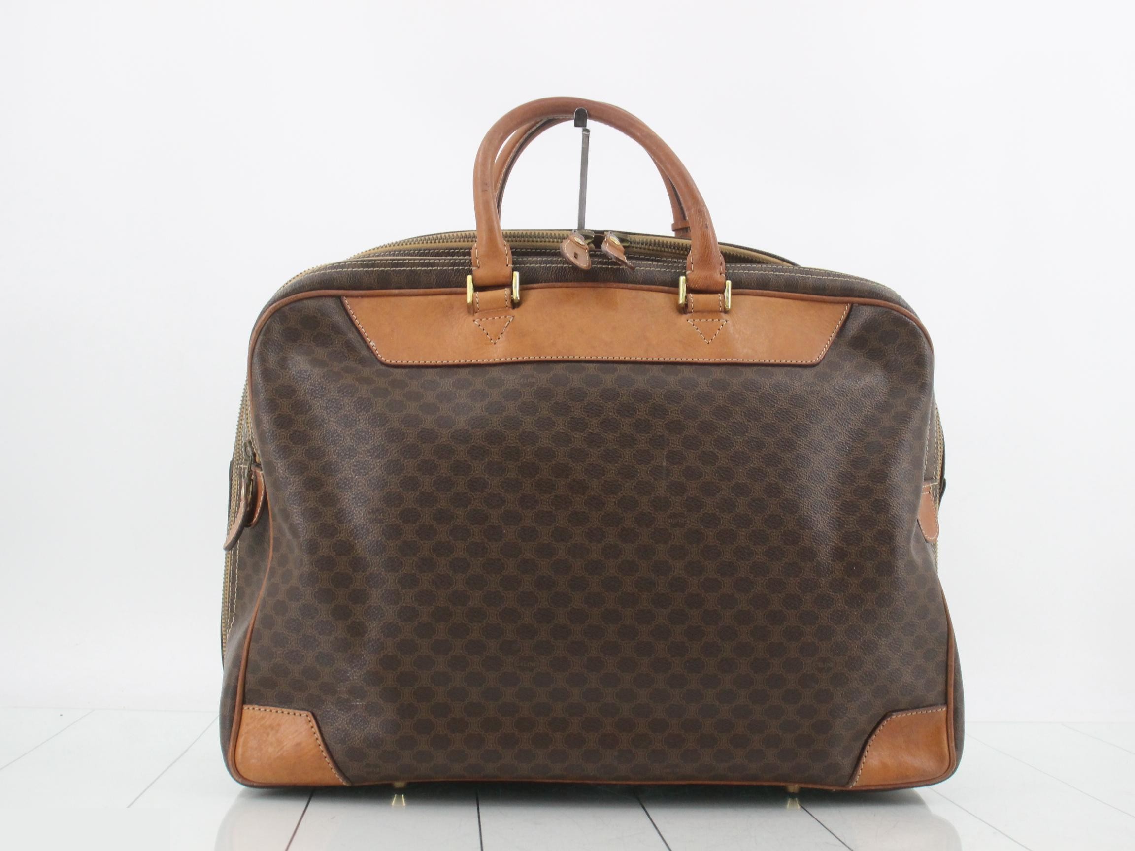 Macadam Boston Bag, PVC, Brown — view 2