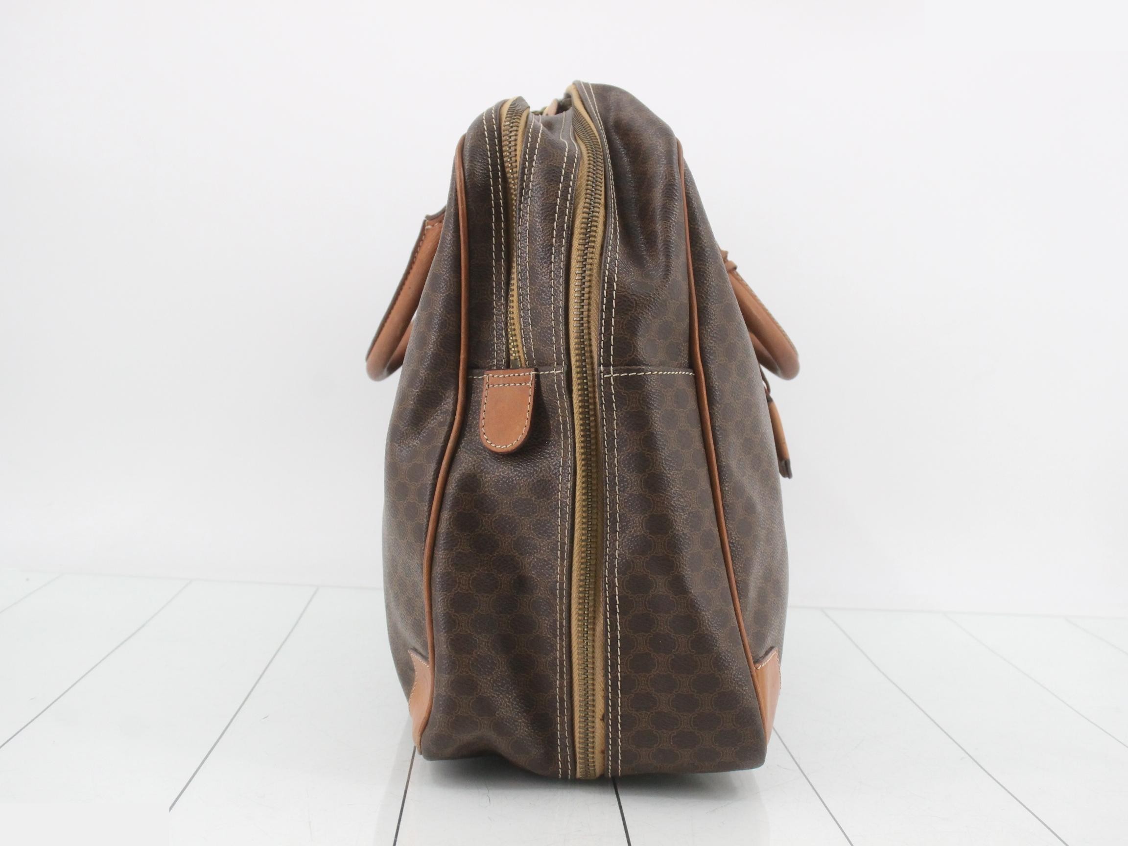 Macadam Boston Bag, PVC, Brown — view 4