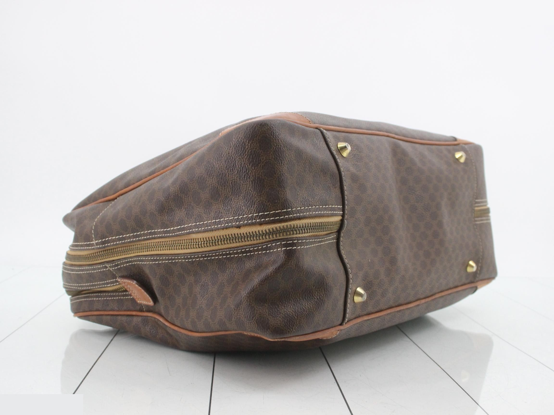 Macadam Boston Bag, PVC, Brown — view 5