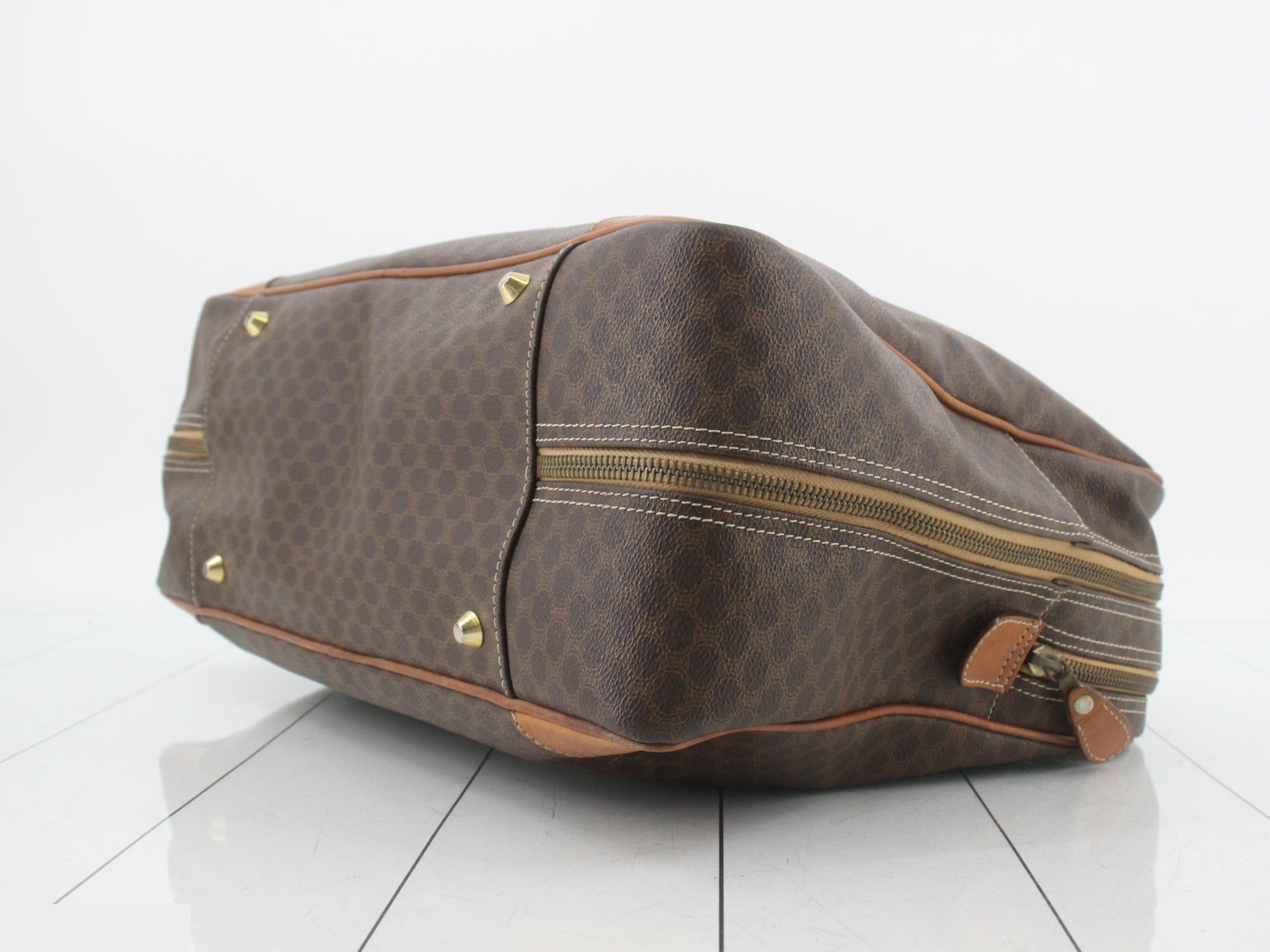 Macadam Boston Bag, PVC, Brown — view 6