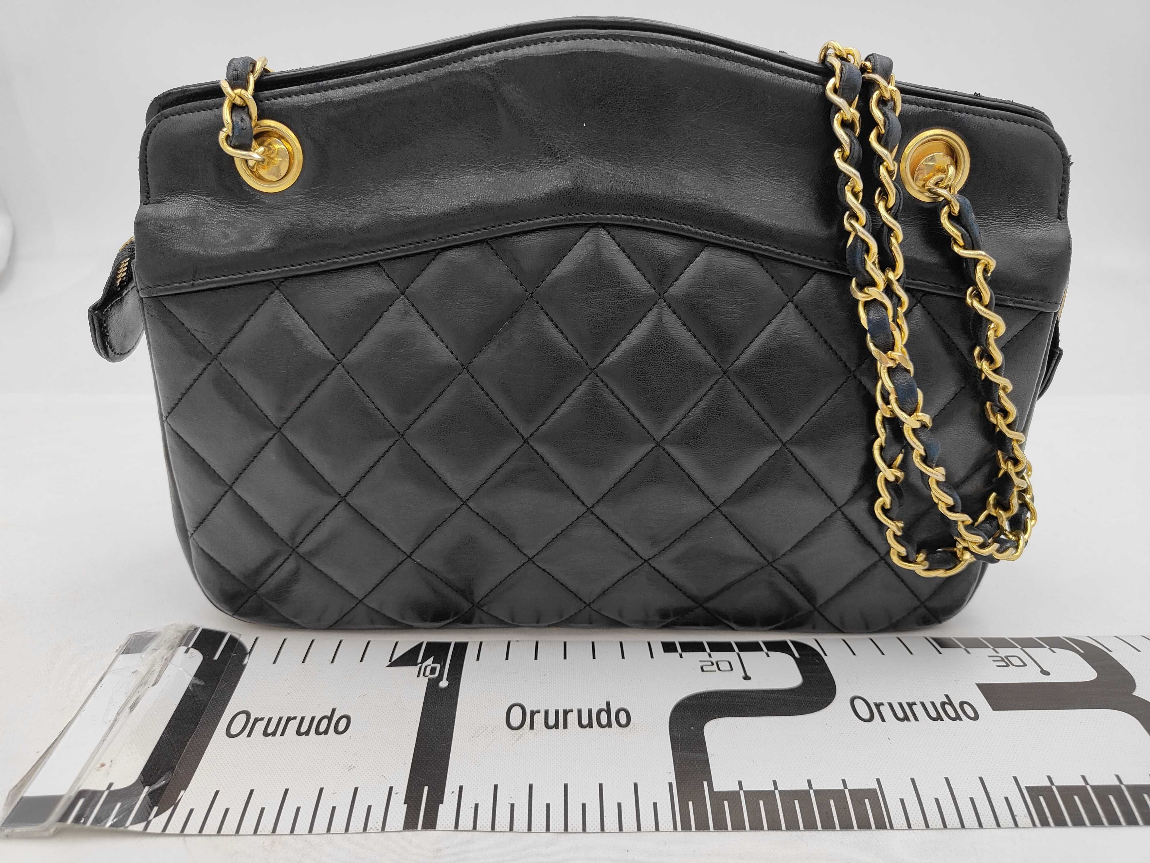 Matelassé Chain Shoulder Bag, Lambskin, Black with Gold Hardware, with Original Seal, Serial Number 1 — view 2