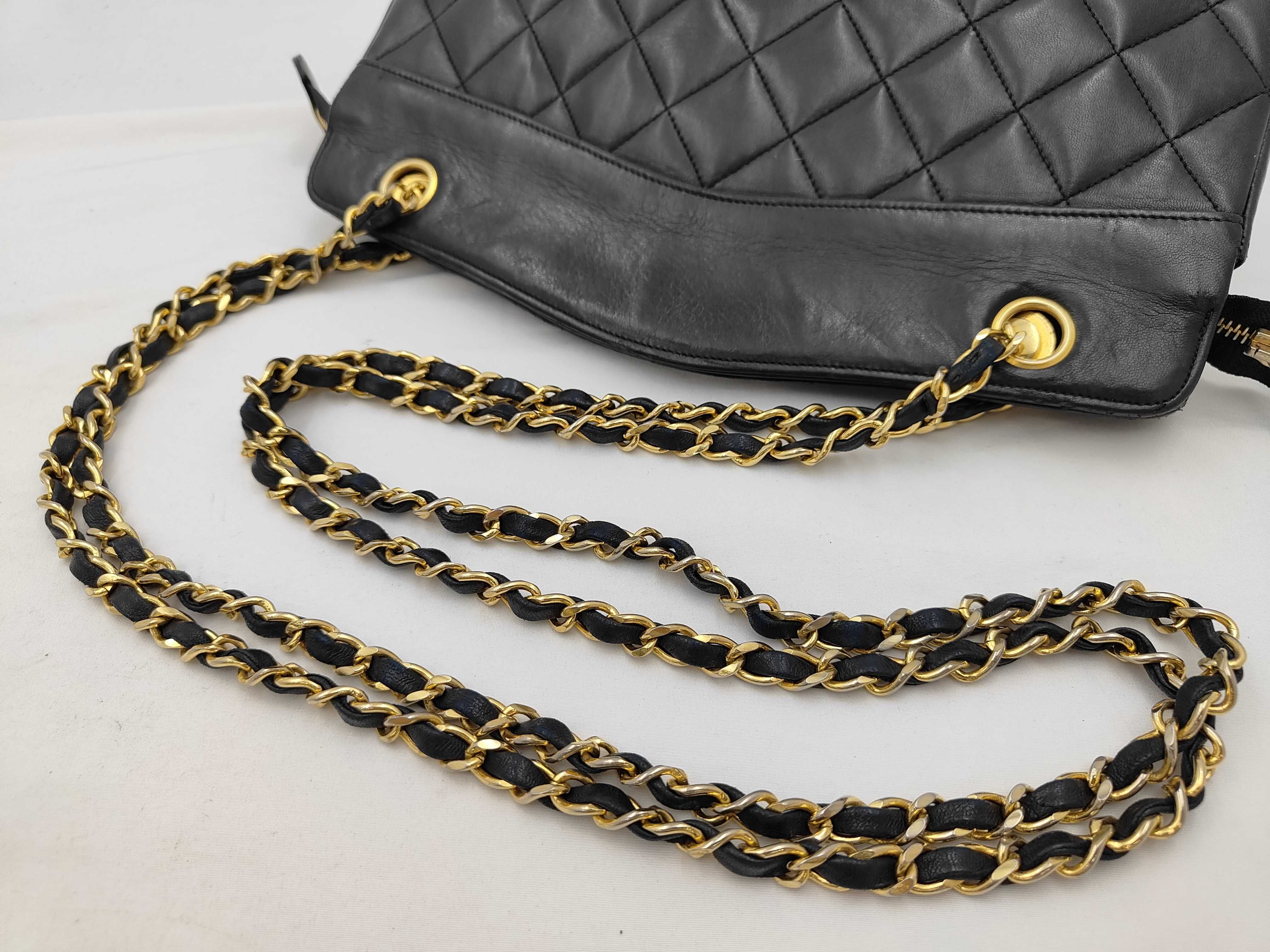 Matelassé Chain Shoulder Bag, Lambskin, Black with Gold Hardware, with Original Seal, Serial Number 1 — view 3
