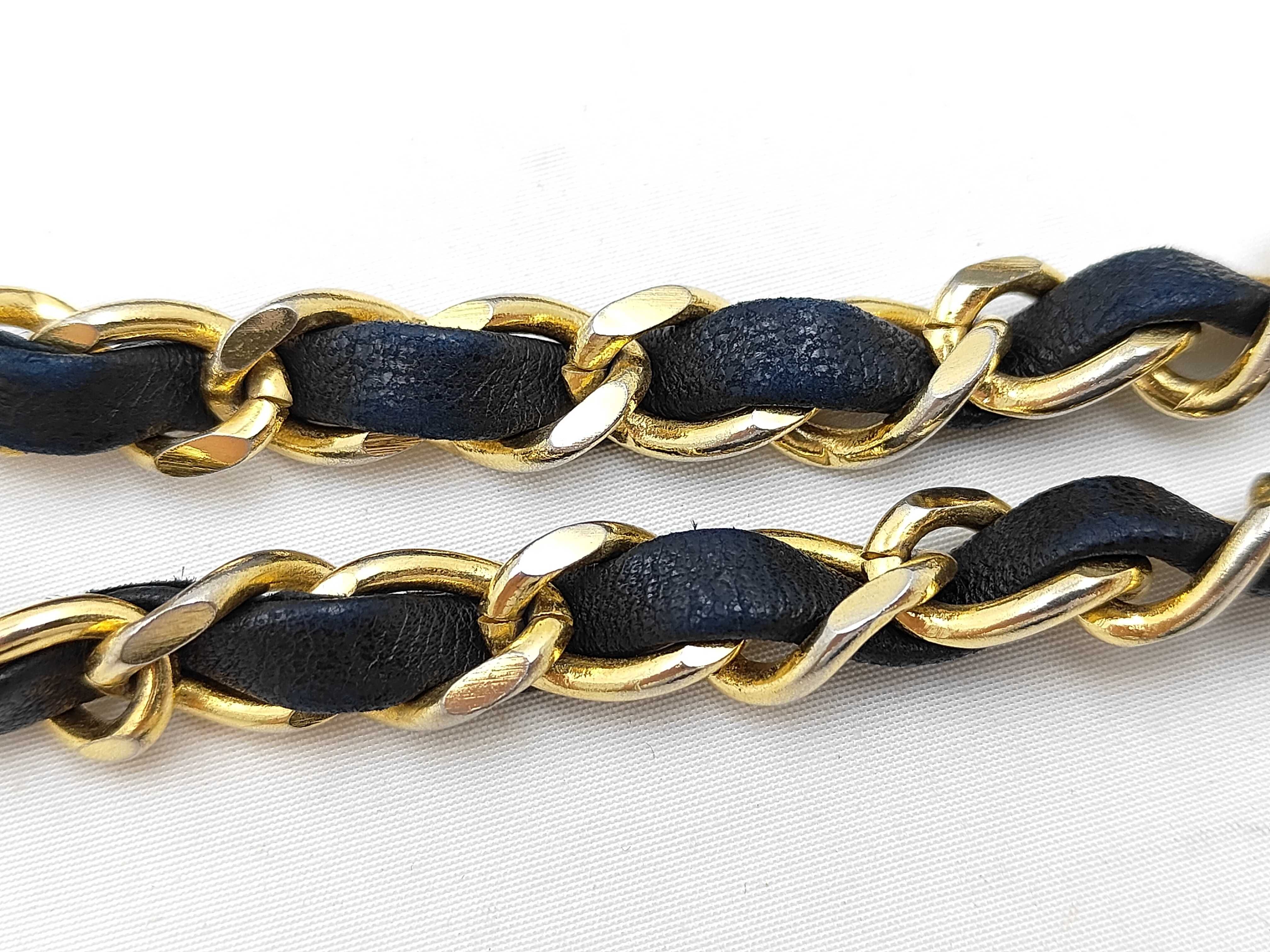 Matelassé Chain Shoulder Bag, Lambskin, Black with Gold Hardware, with Original Seal, Serial Number 1 — view 4