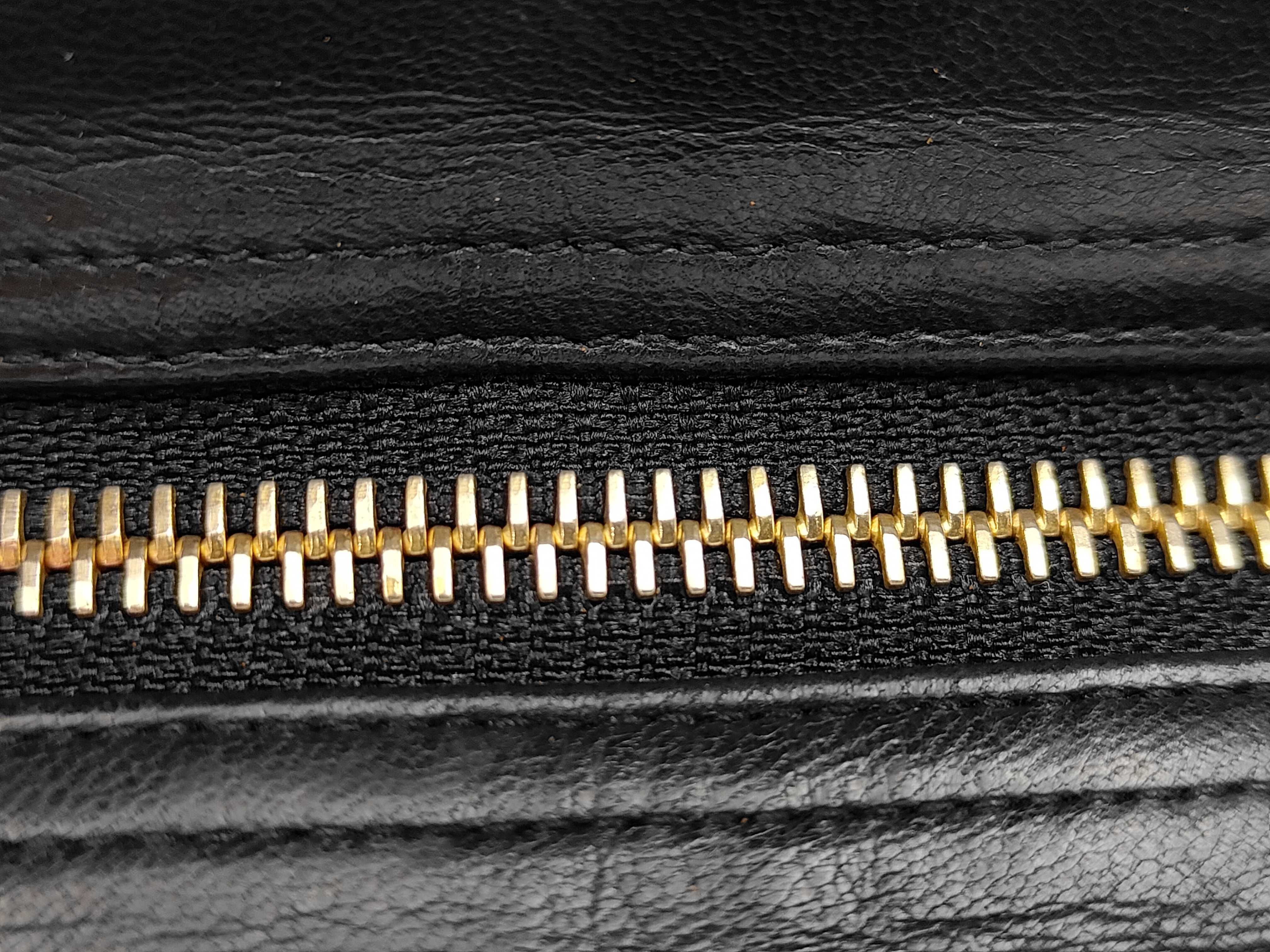 Matelassé Chain Shoulder Bag, Lambskin, Black with Gold Hardware, with Original Seal, Serial Number 1 — view 6