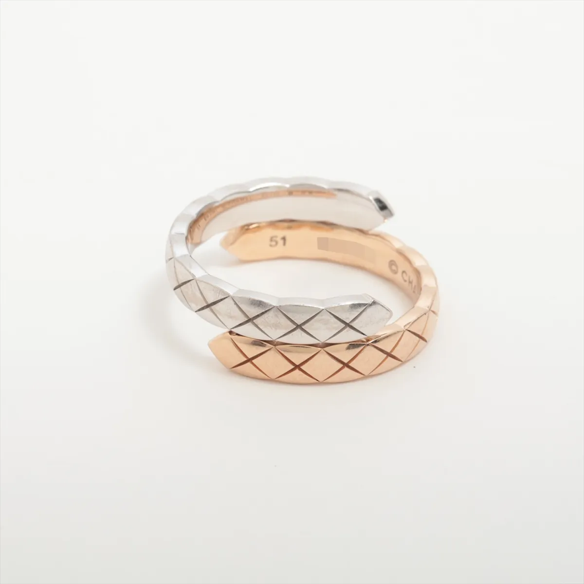 Coco Crush Diamond Ring, 750 (PG x WG), 5.4g, Size 51, ER2091, — view 2