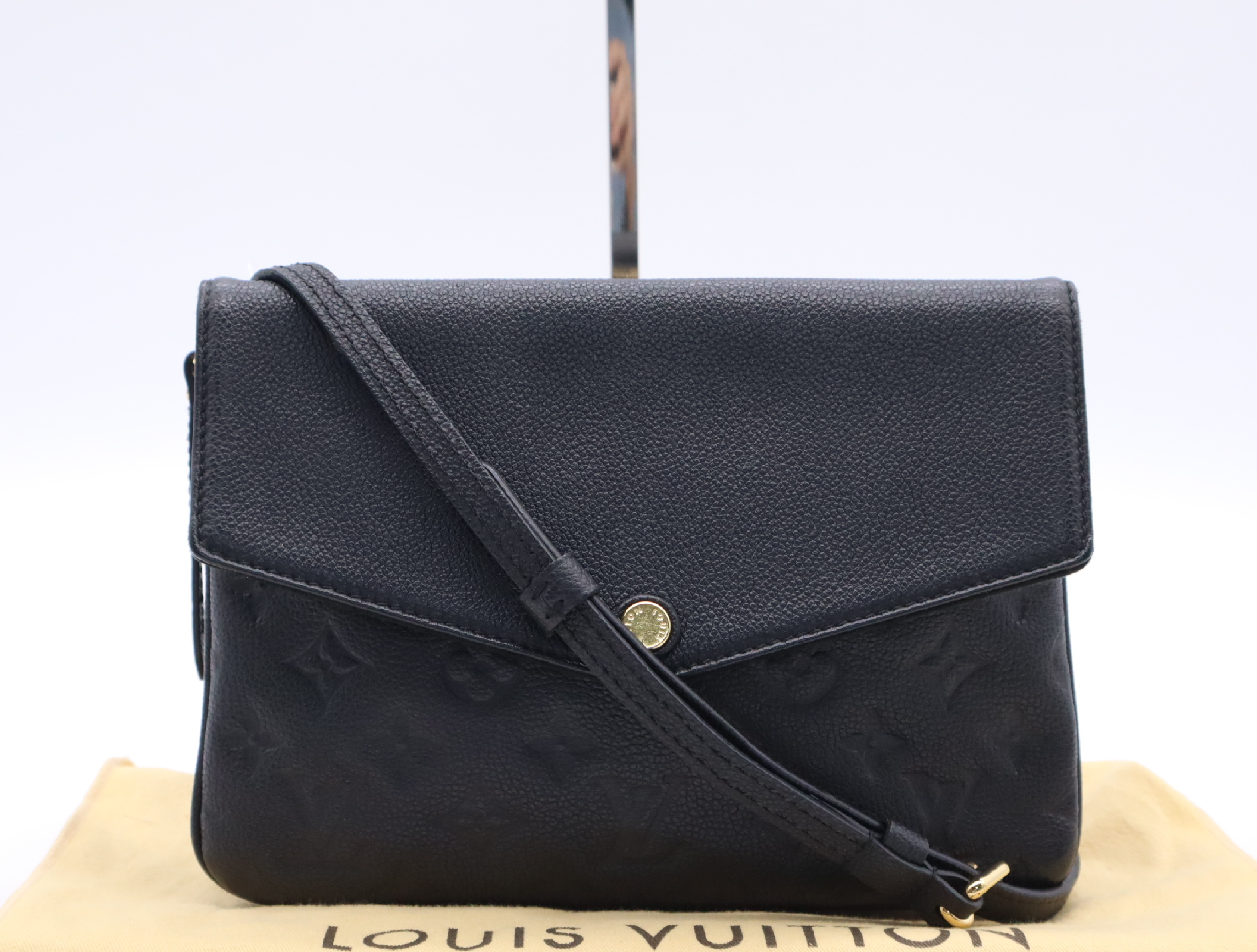 M50258 Monogram Empreinte Twice Shoulder Bag with Dust Bag