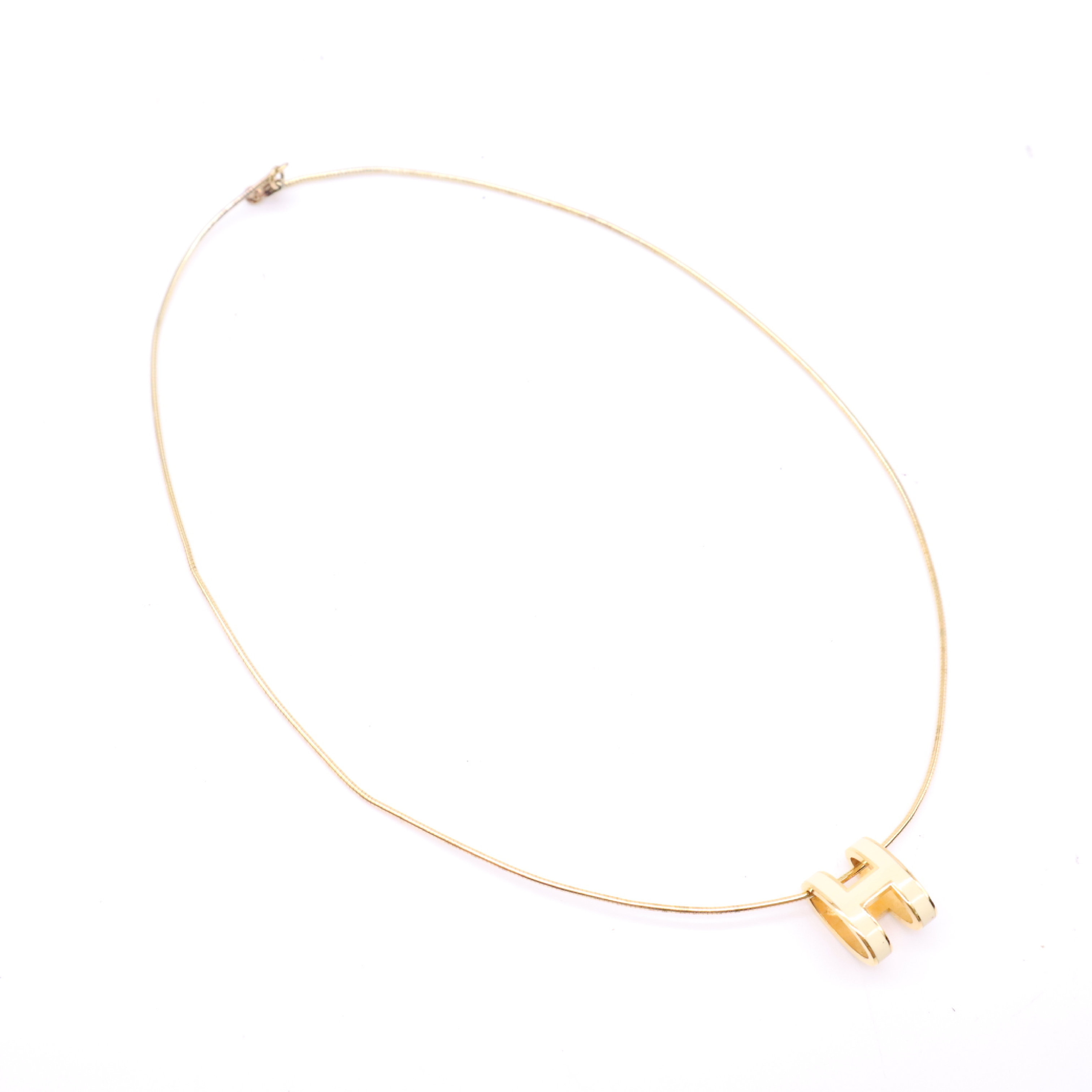 Pop-up H necklace with box — view 5