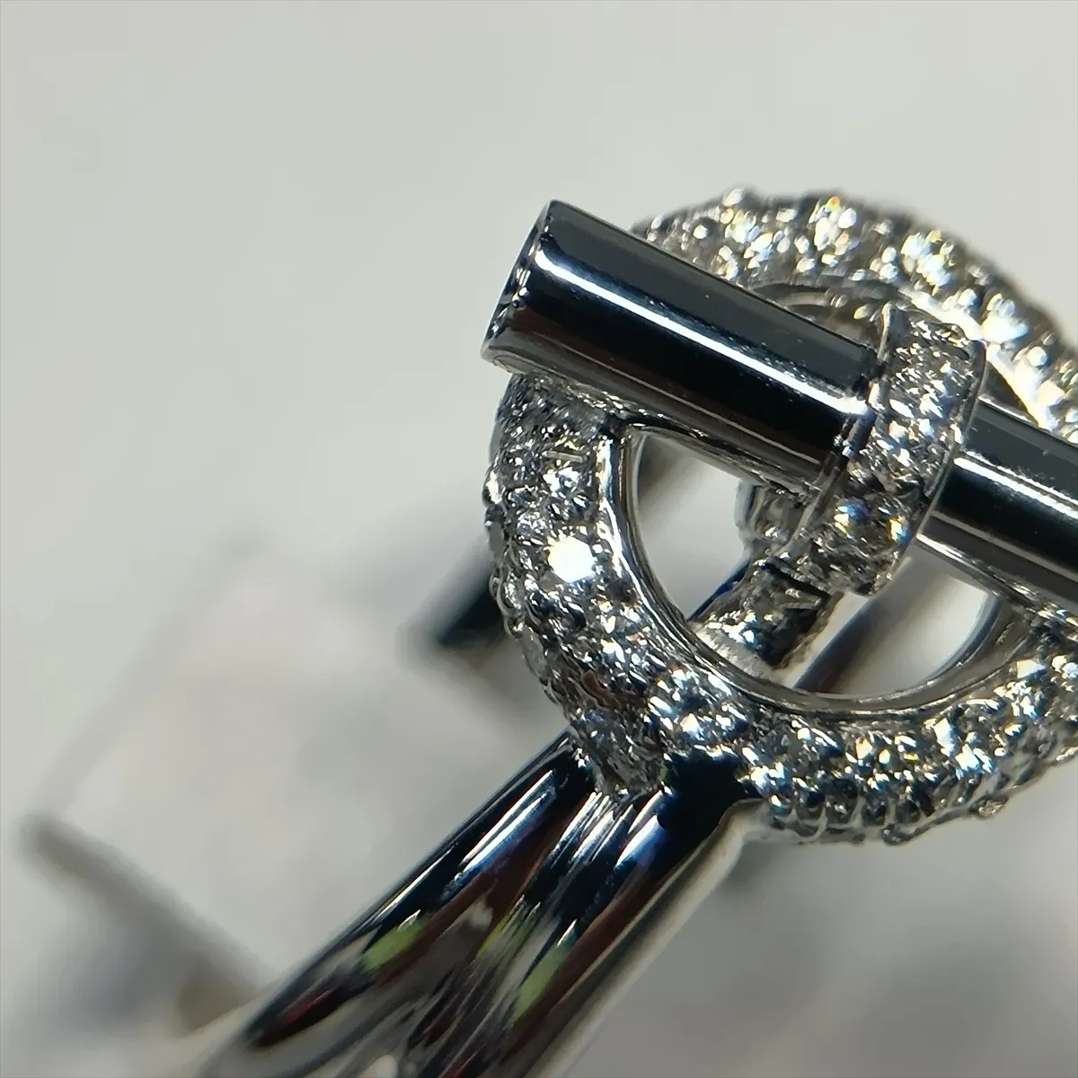 Echappé Diamond Ring, 750 (WG), 9.3g, Size 54, Item No. 054405. Hallmark — view 5