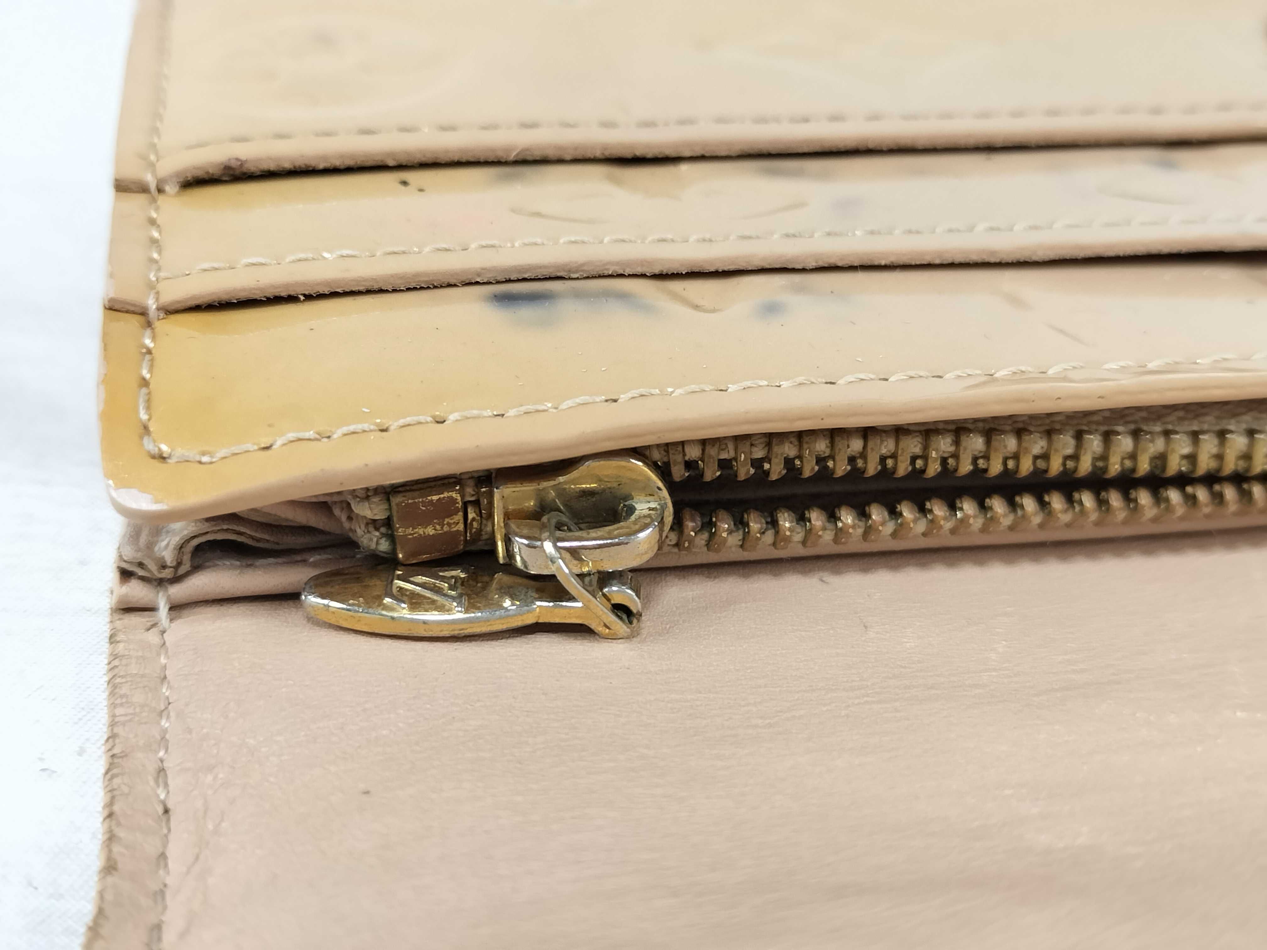 Vernis LV Wallet Portefeuille Sarah Beige — view 8
