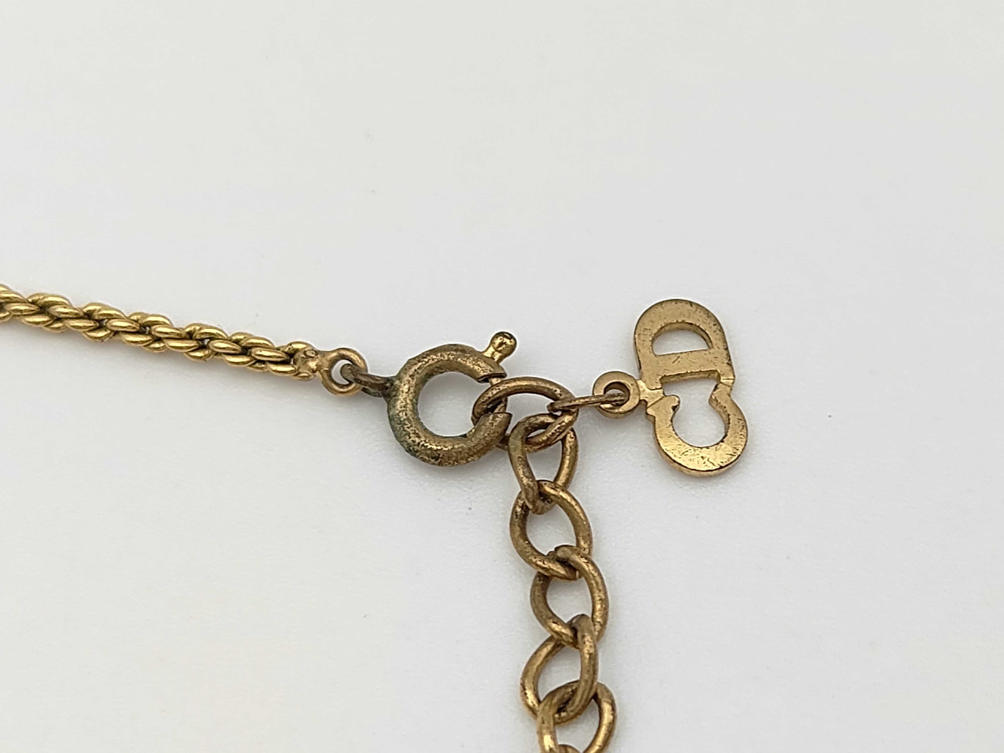 coin logo vintage rope chain gold necklace — view 4
