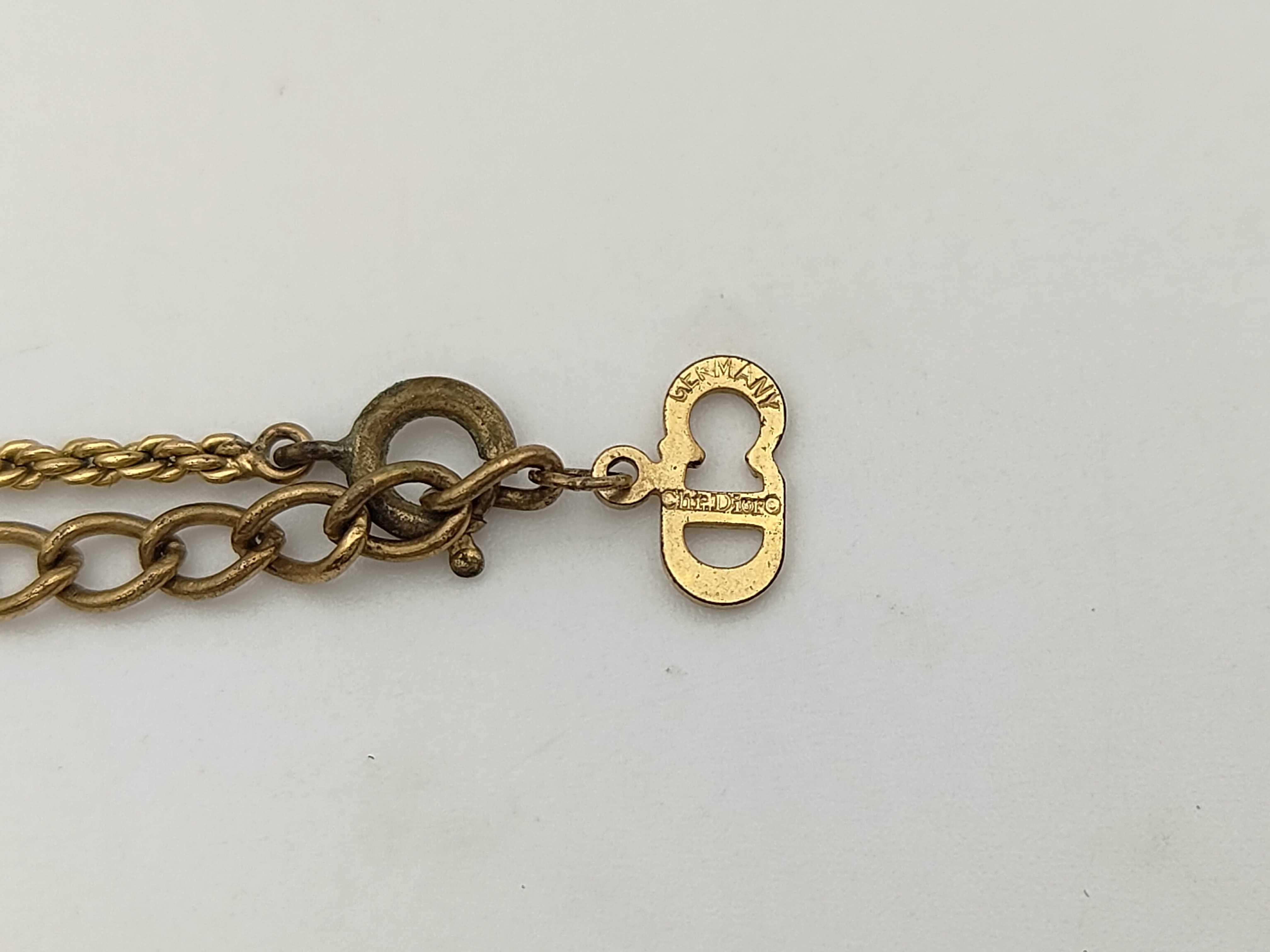 coin logo vintage rope chain gold necklace — view 5