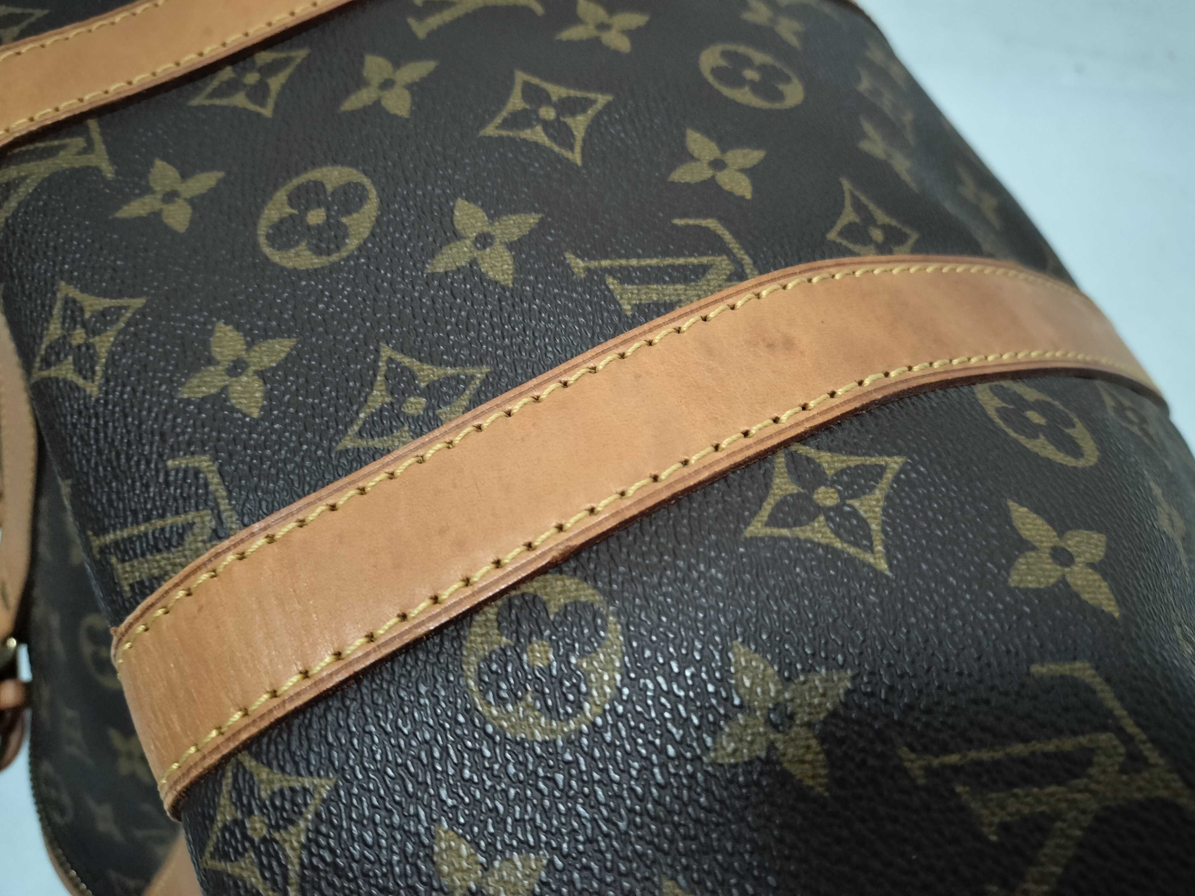 Monogram Keepall 45 Boston Bag with Handle, Name Tag, and Padlock — view 15