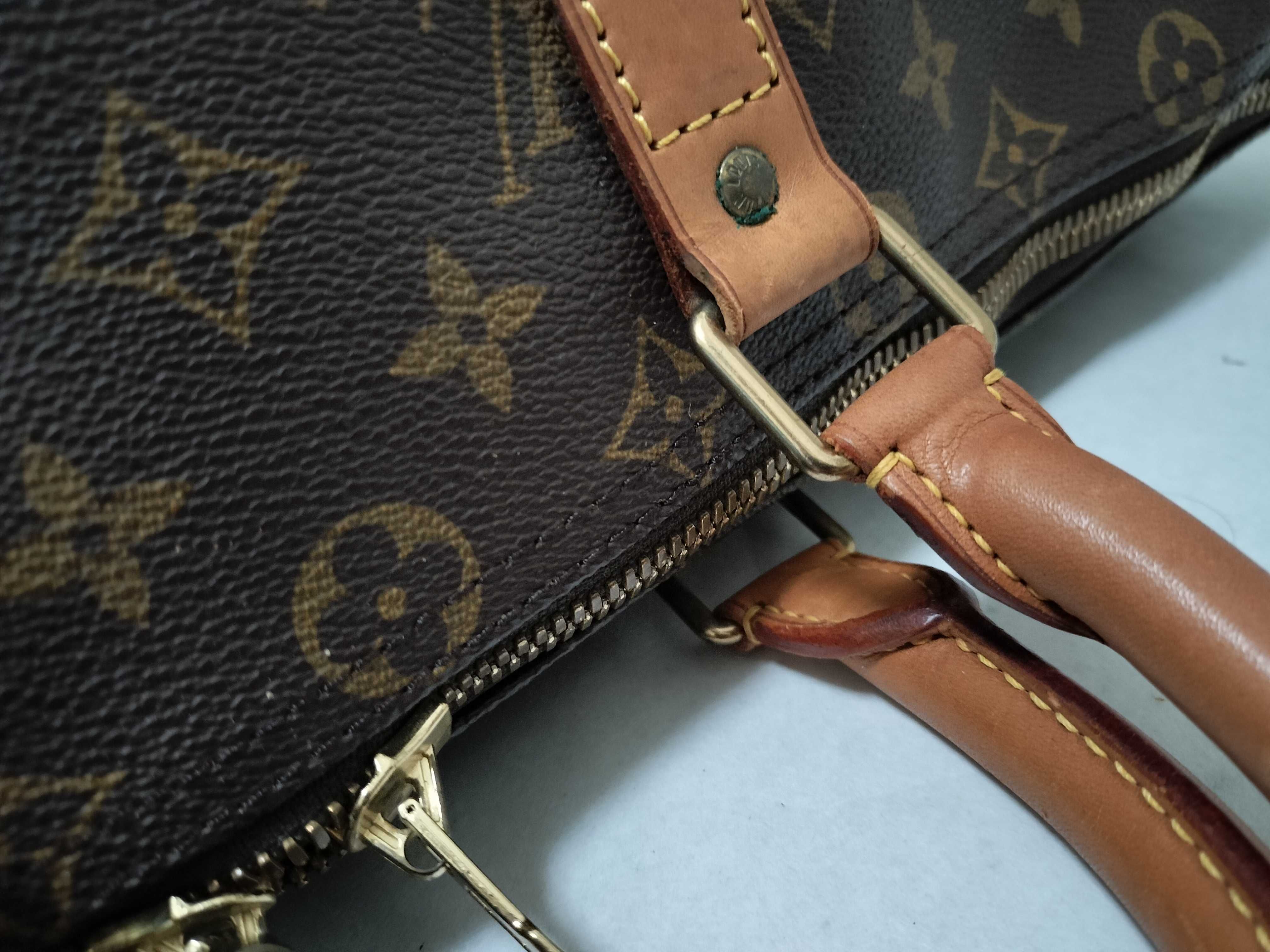 Monogram Keepall 45 Boston Bag with Handle, Name Tag, and Padlock — view 5