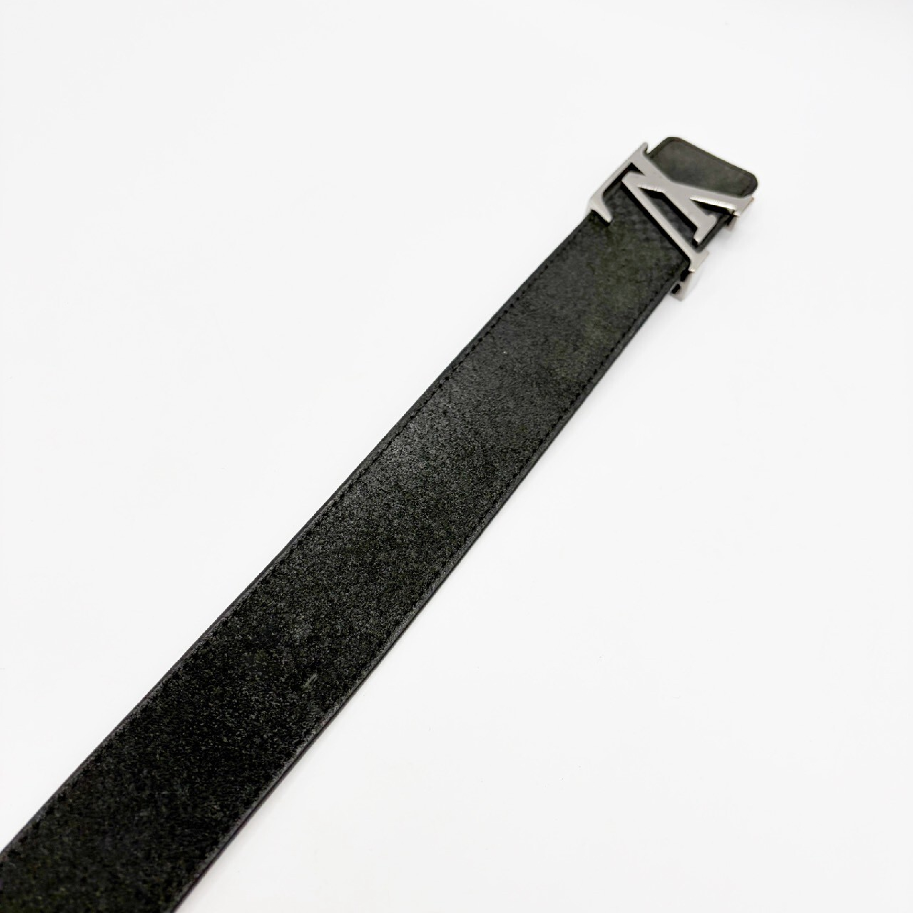 Micro Damier Ceinture LV Initial Black Belt — view 3