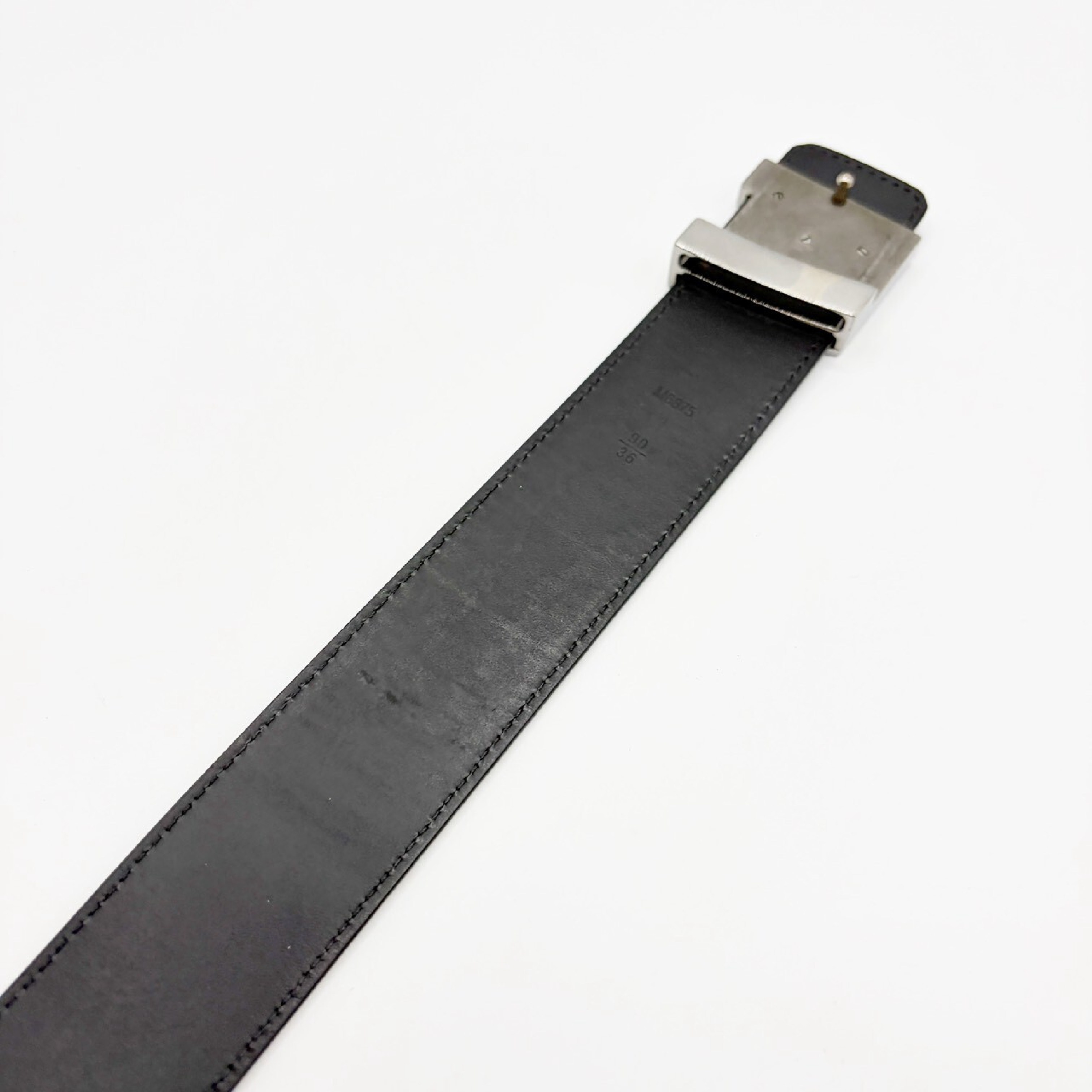 Micro Damier Ceinture LV Initial Black Belt — view 4