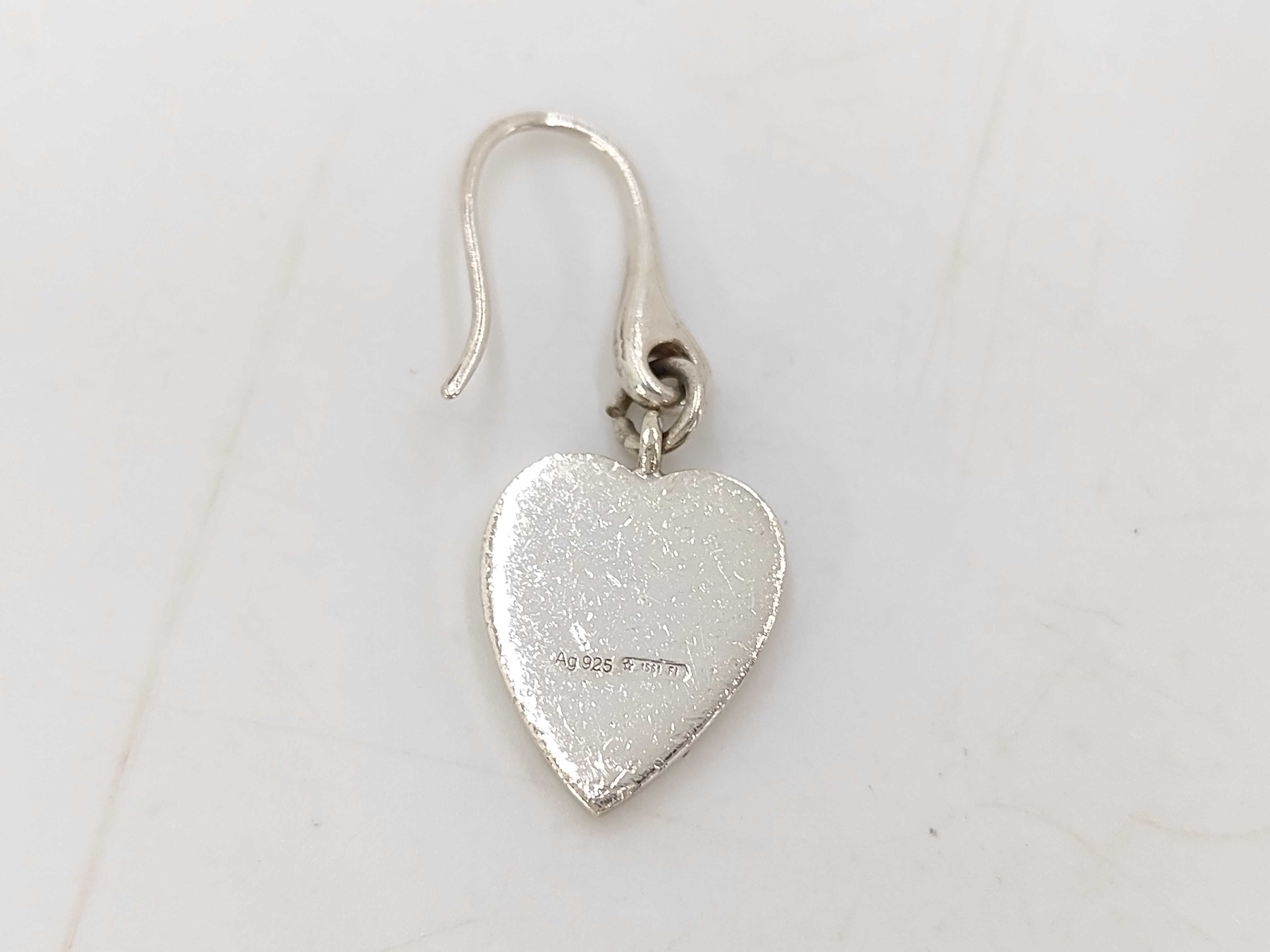 trademark heart hook earring (single earring) — view 2