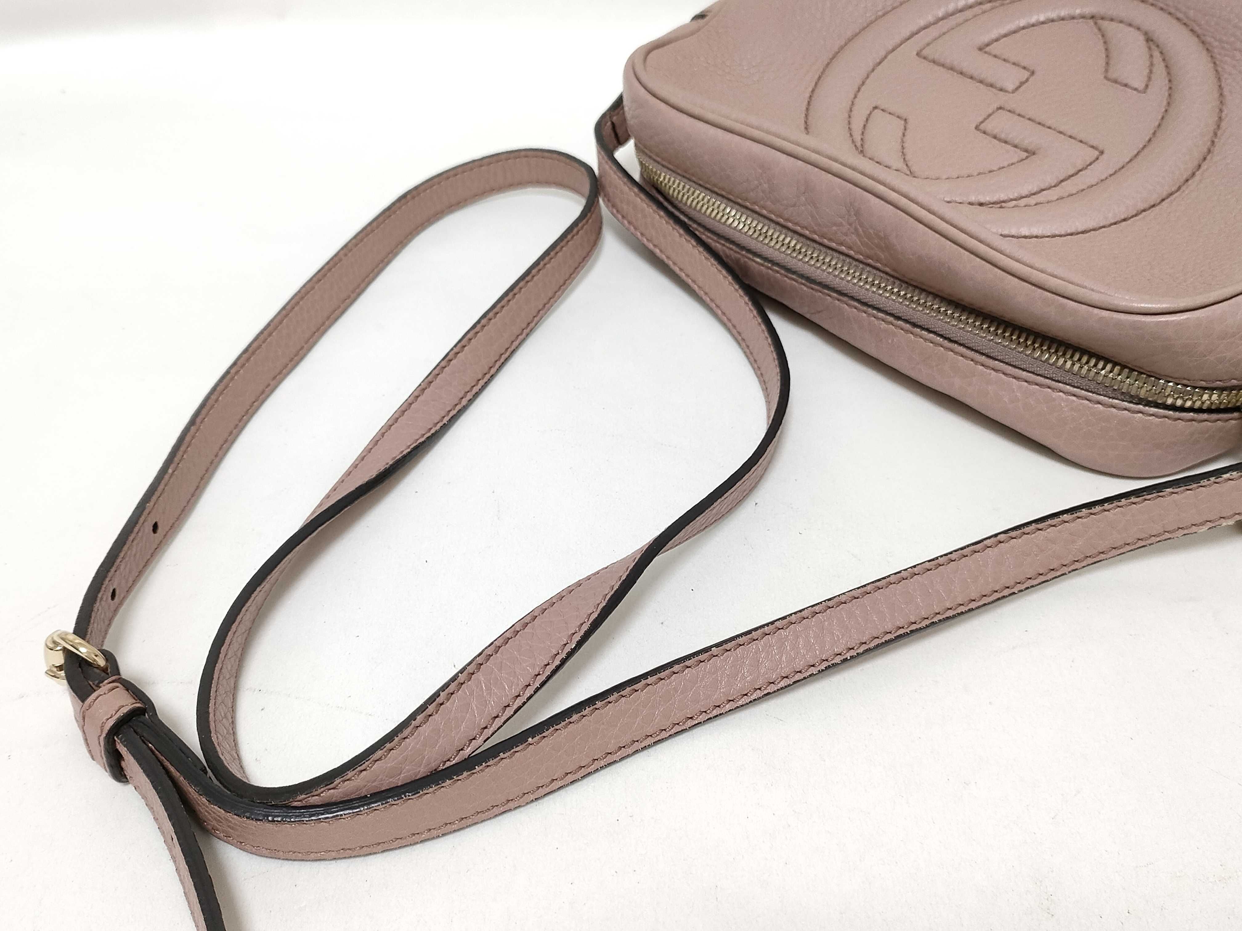 Shoulder Bag, Beige Leather, Item Number 308364・498879 — view 3