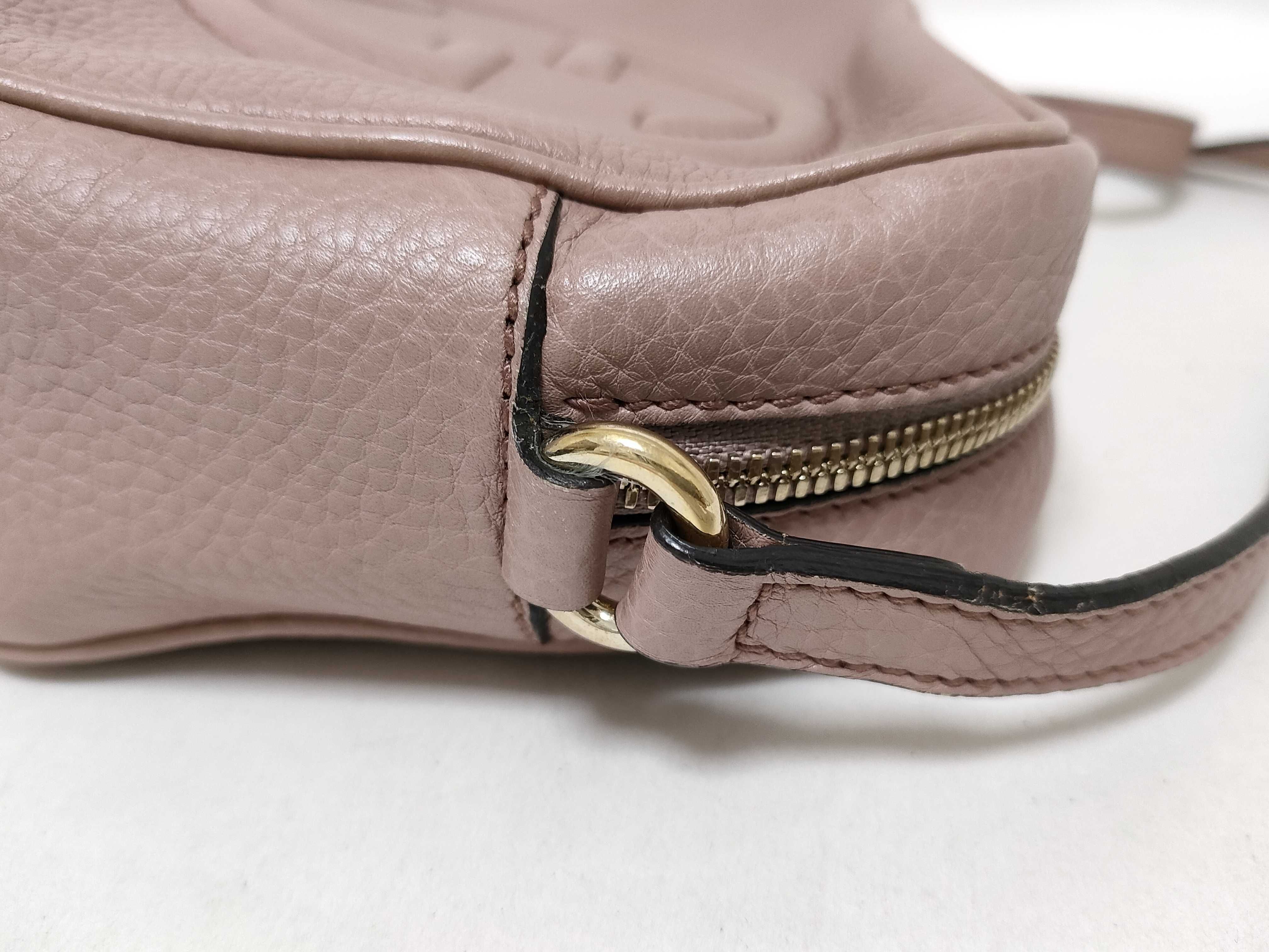 Shoulder Bag, Beige Leather, Item Number 308364・498879 — view 5