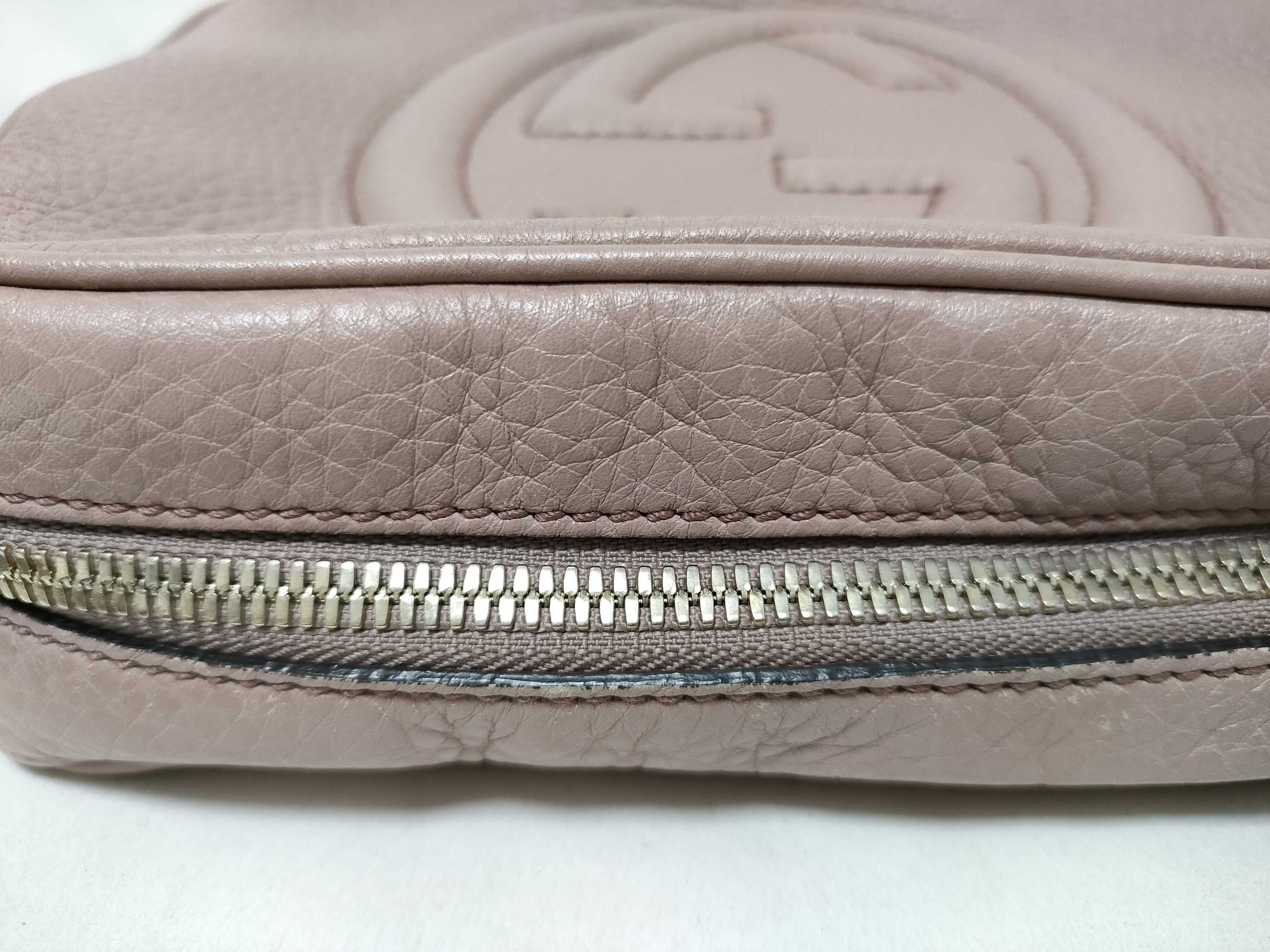 Shoulder Bag, Beige Leather, Item Number 308364・498879 — view 8