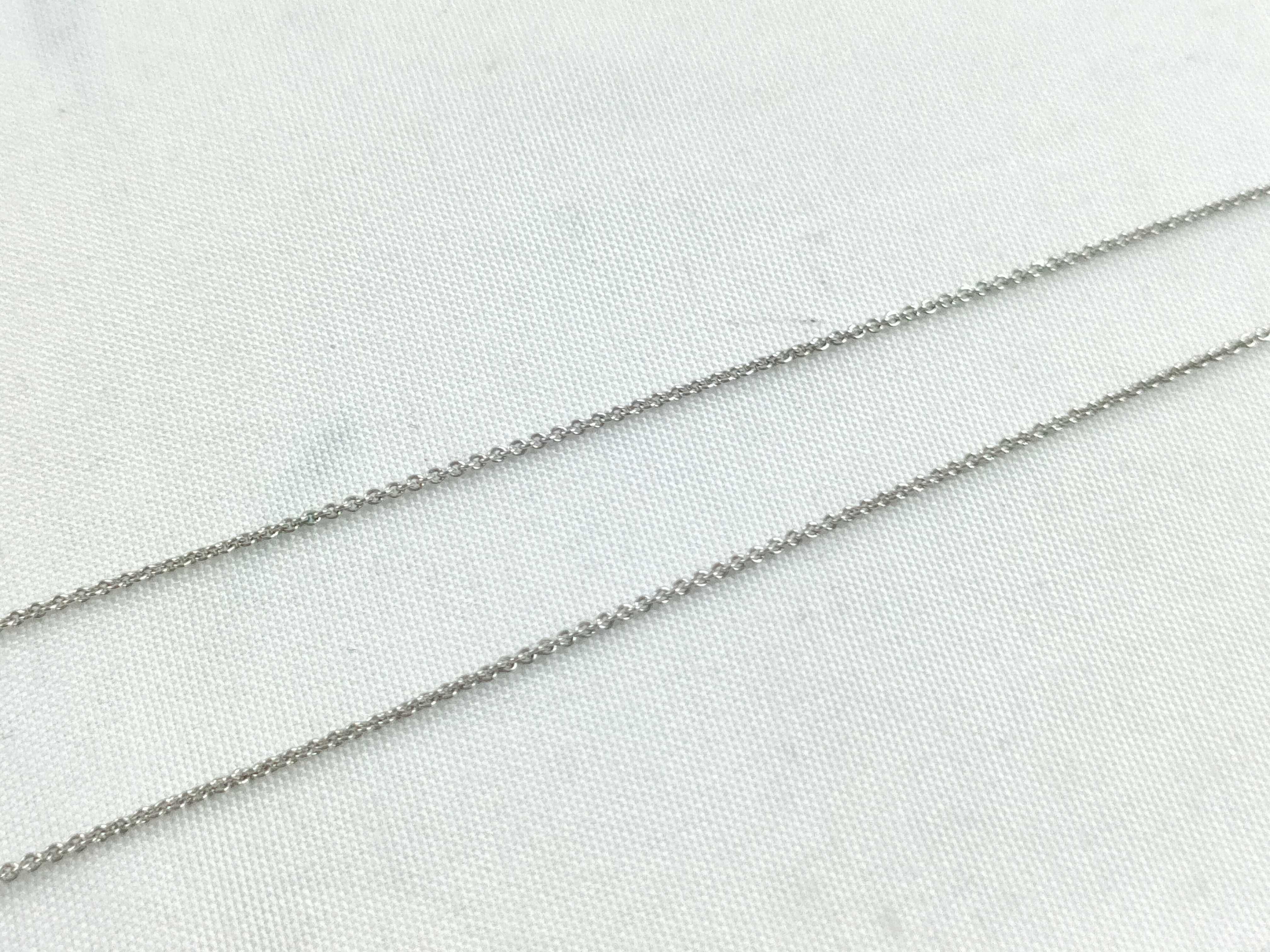 logo necklace, silver necklace — view 5