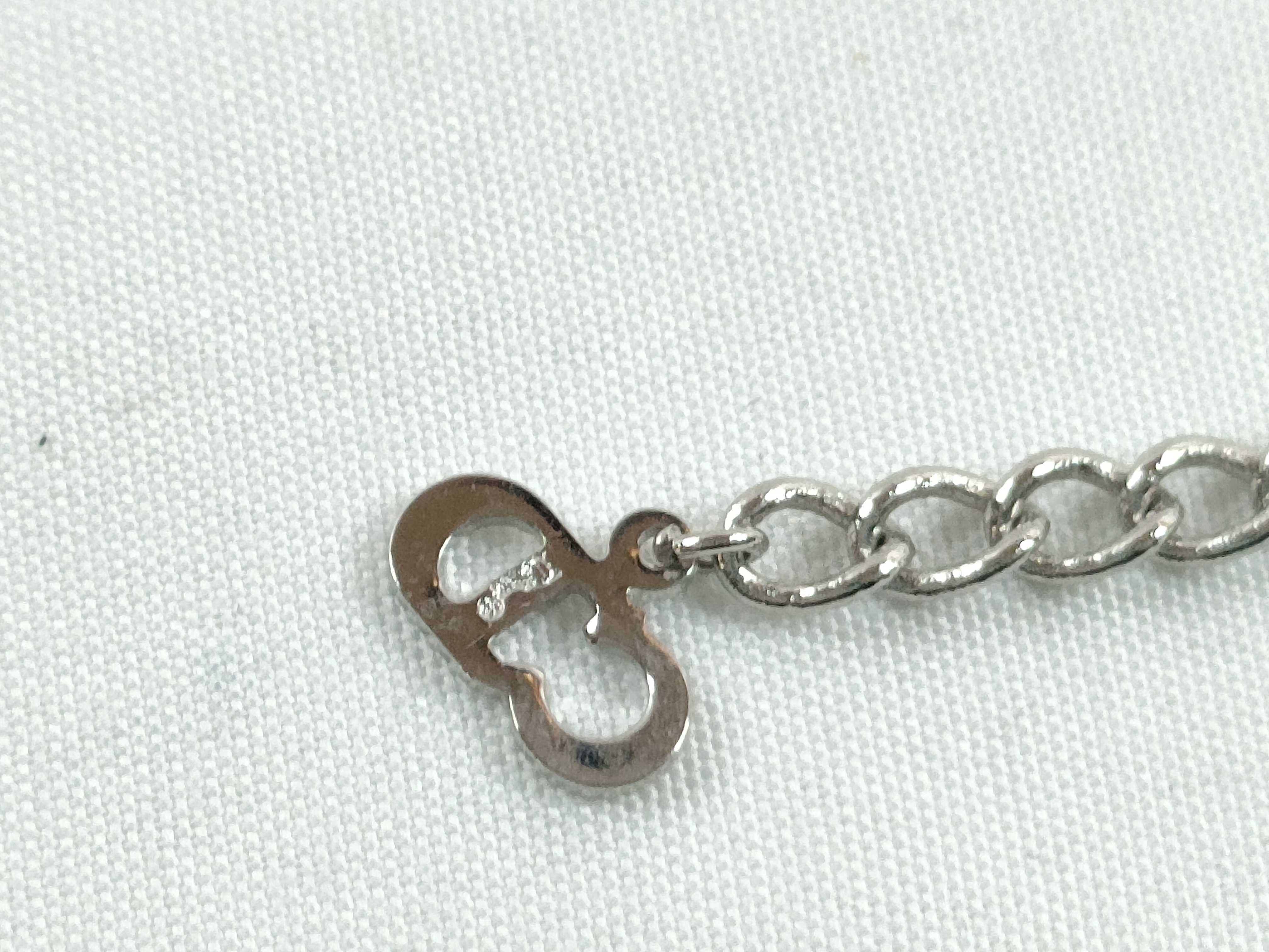 logo necklace, silver necklace — view 6