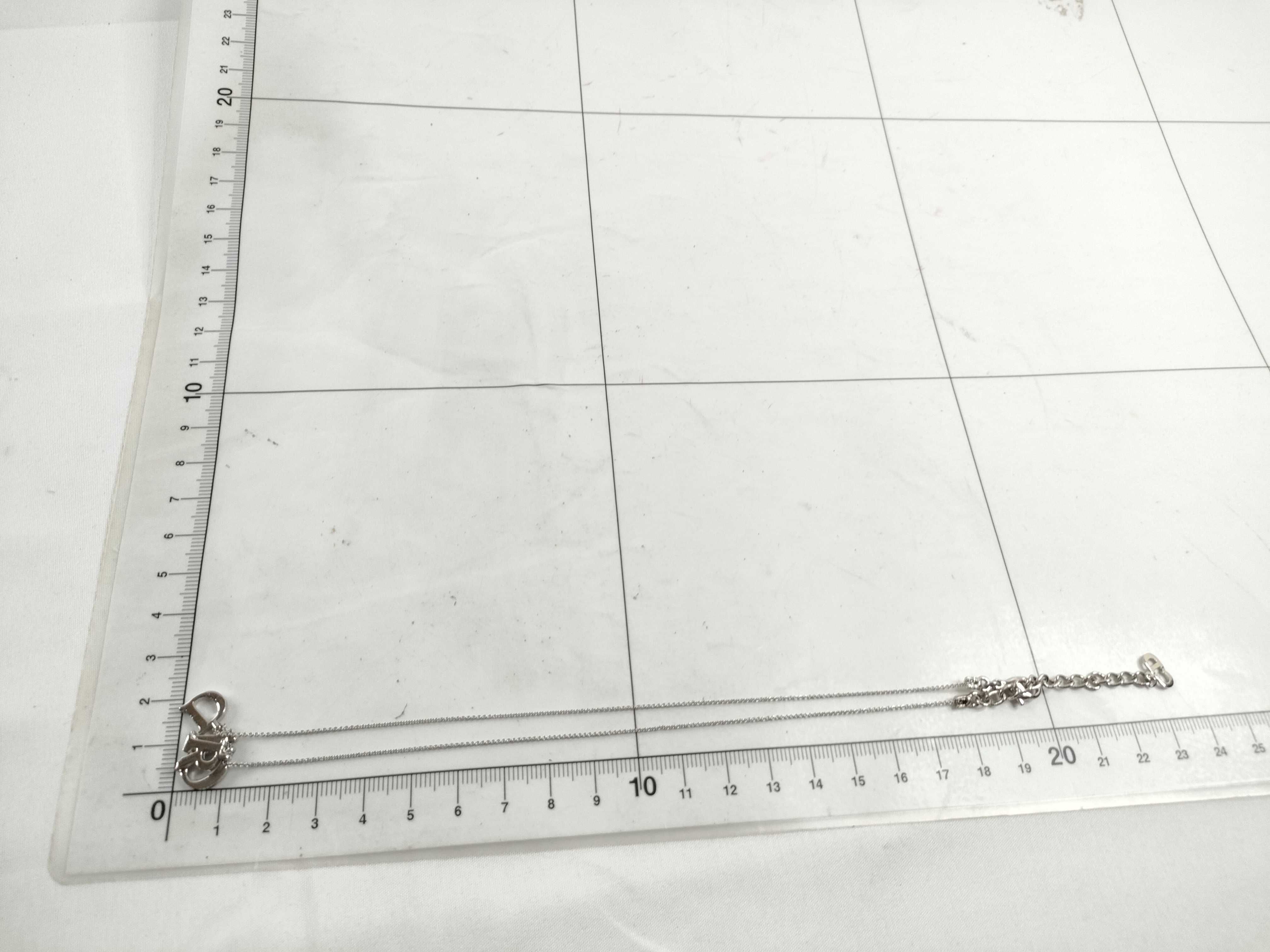 logo necklace, silver necklace — view 9
