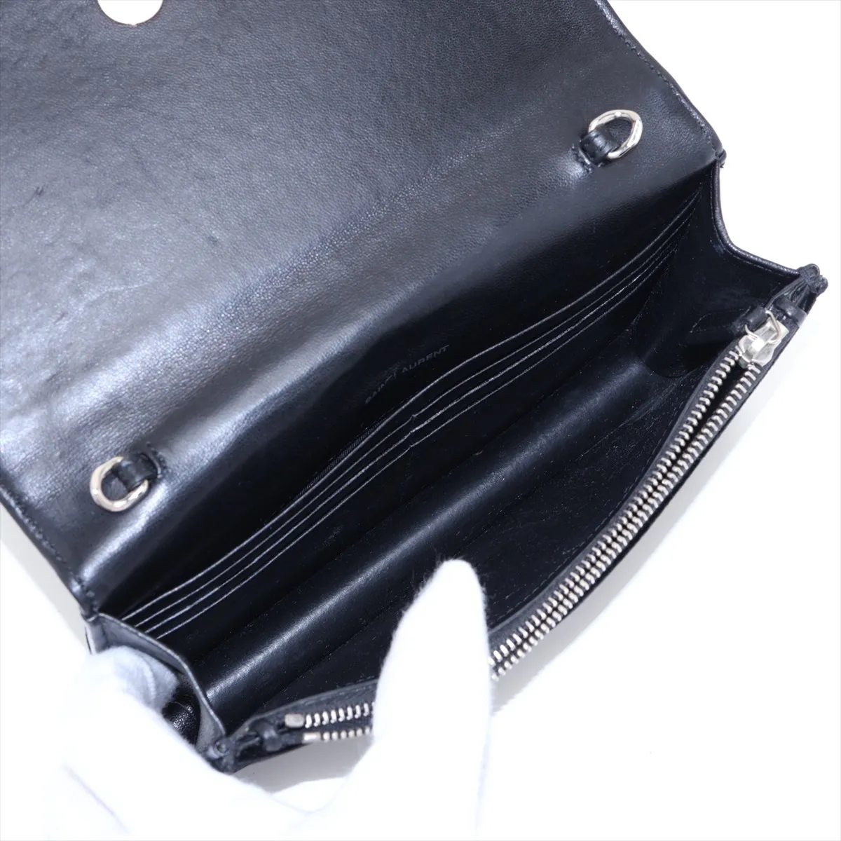 Velour Wallet Black 455263 — view 6
