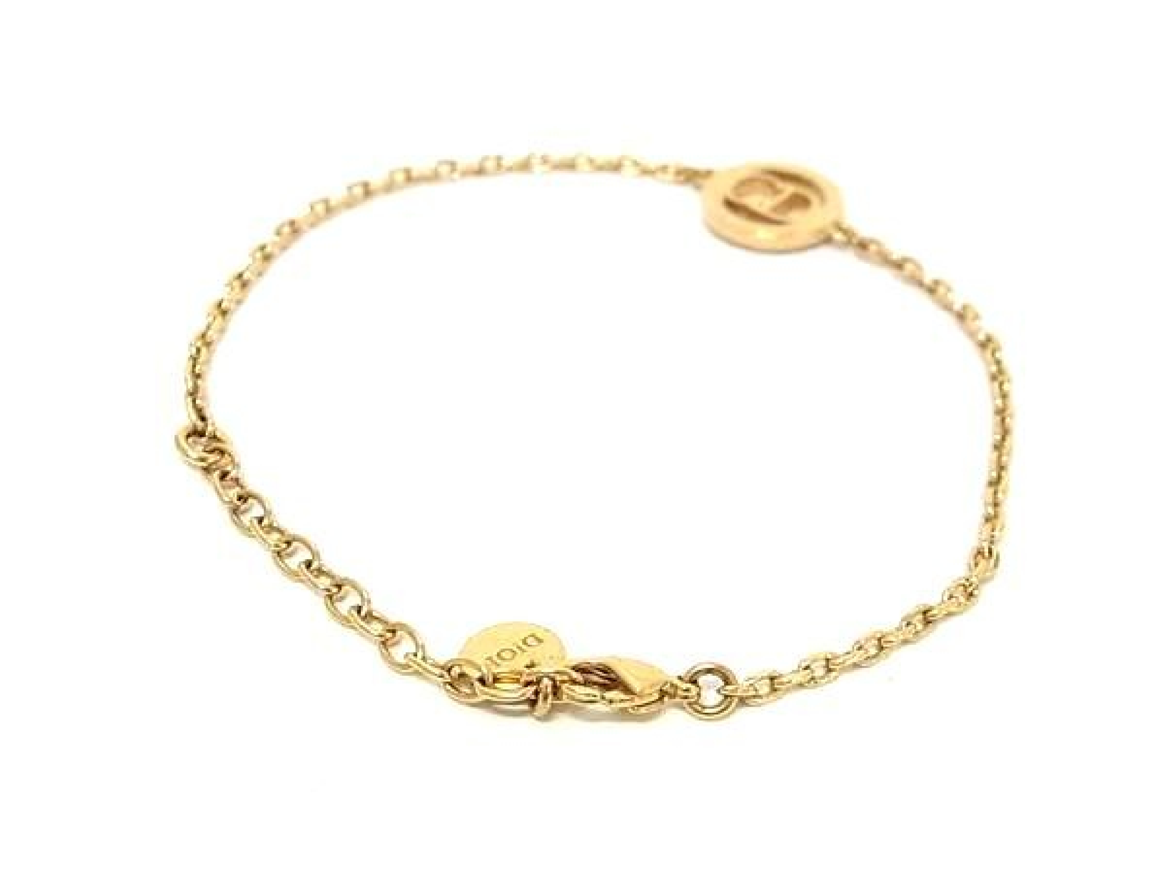 Vintage Rhinestone Bracelet, Women's Accessory, Gold Tone, HC3501 Bracelet/Bangle — view 2