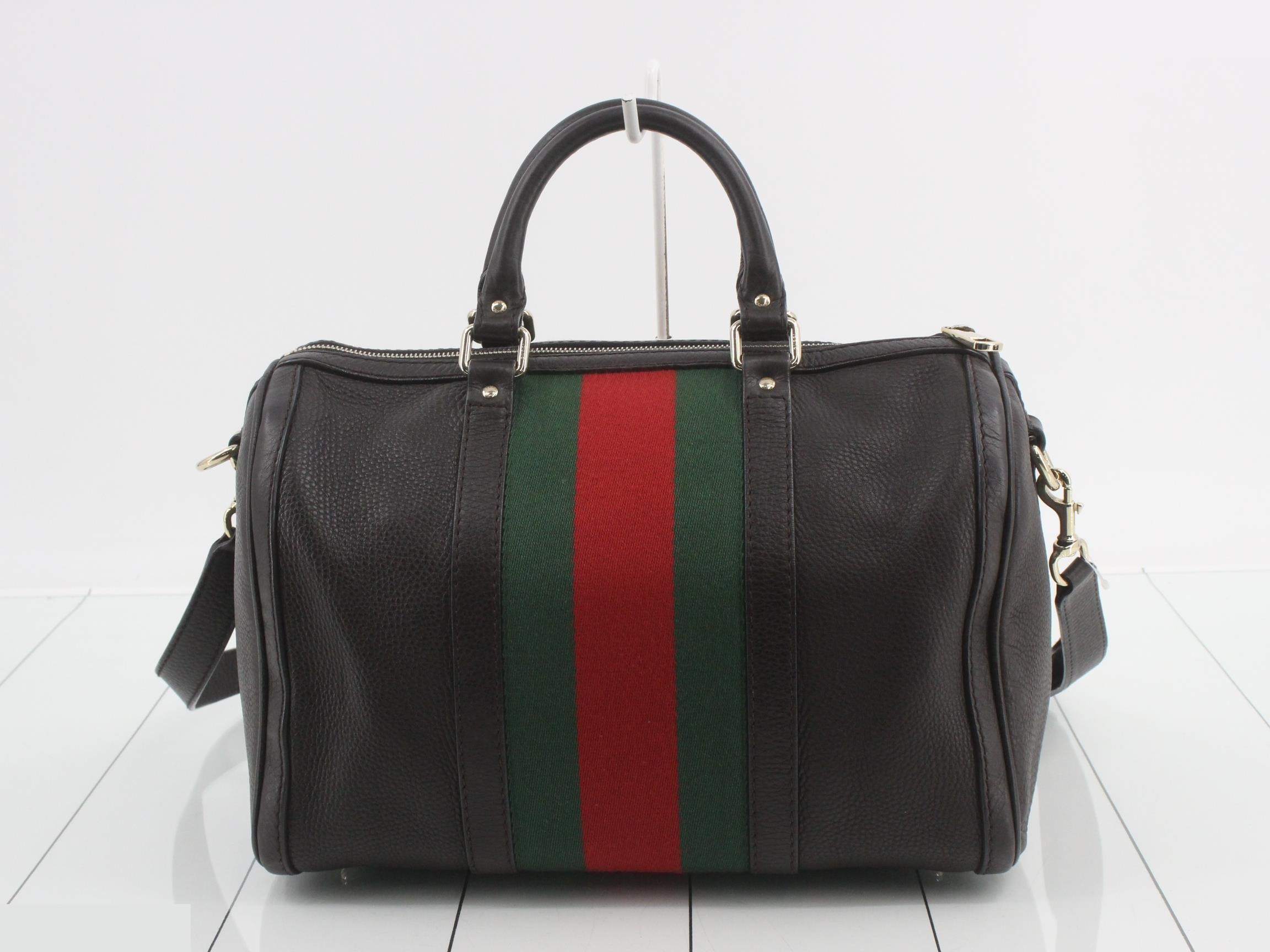 247205 Gucci Sherry Line Leather 2-Way Mini Boston Bag — view 2