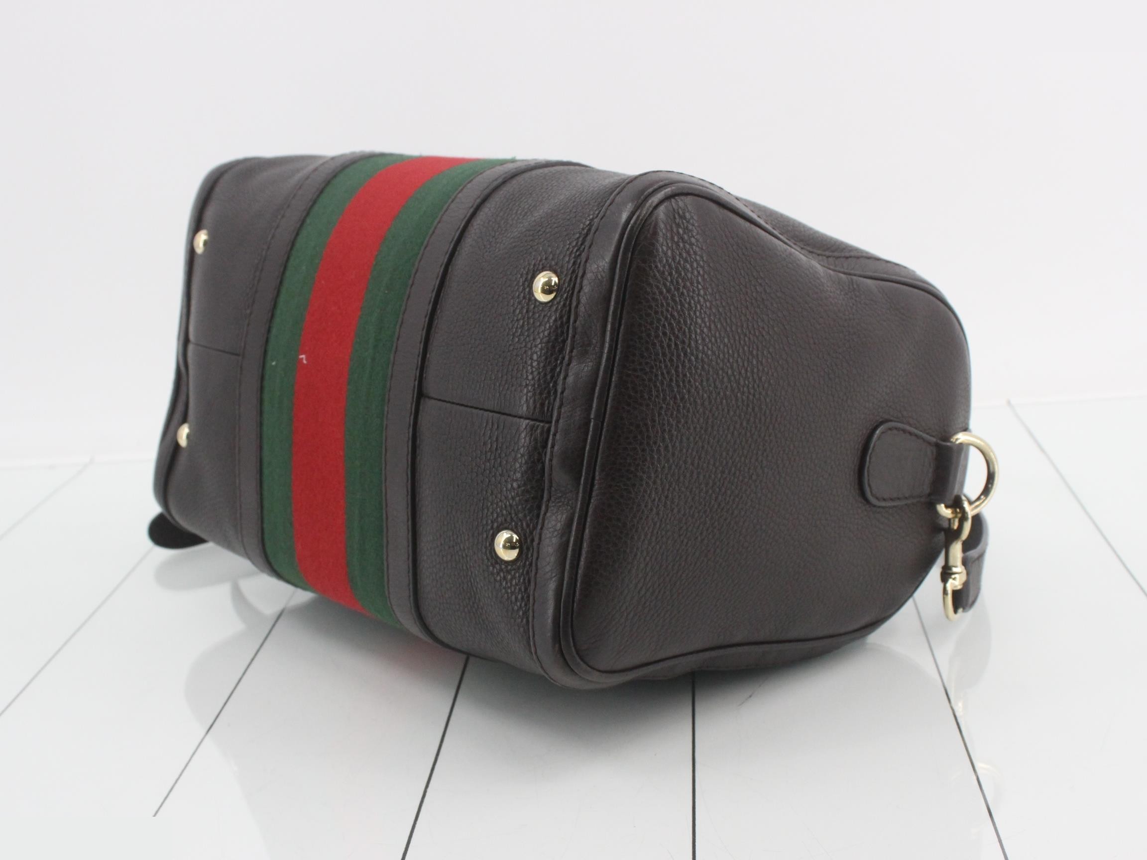 247205 Gucci Sherry Line Leather 2-Way Mini Boston Bag — view 6