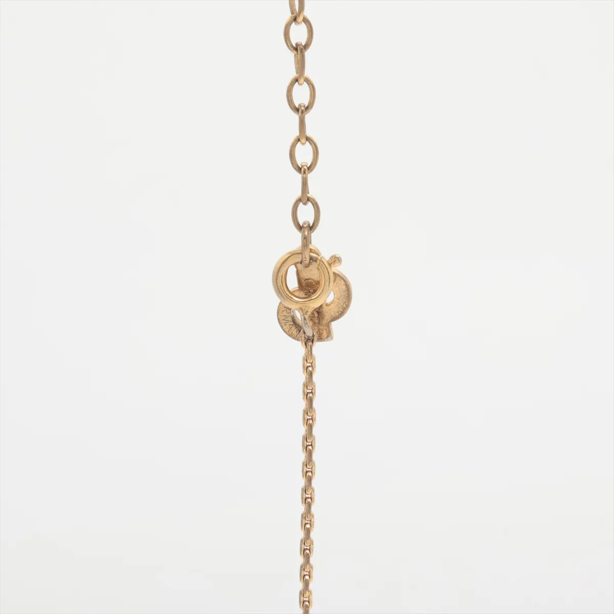 Heart Necklace, GP x Rhinestone, Gold, — view 3