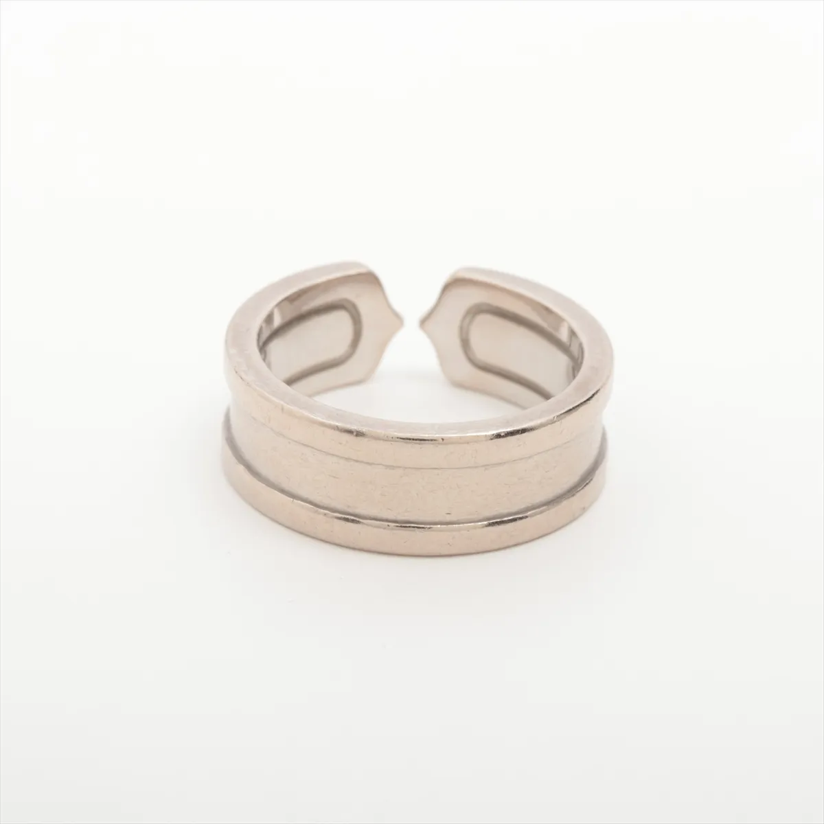 C2 Ring, 750 (WG), 7.4g, Size 49, AC3783, dents. — view 2