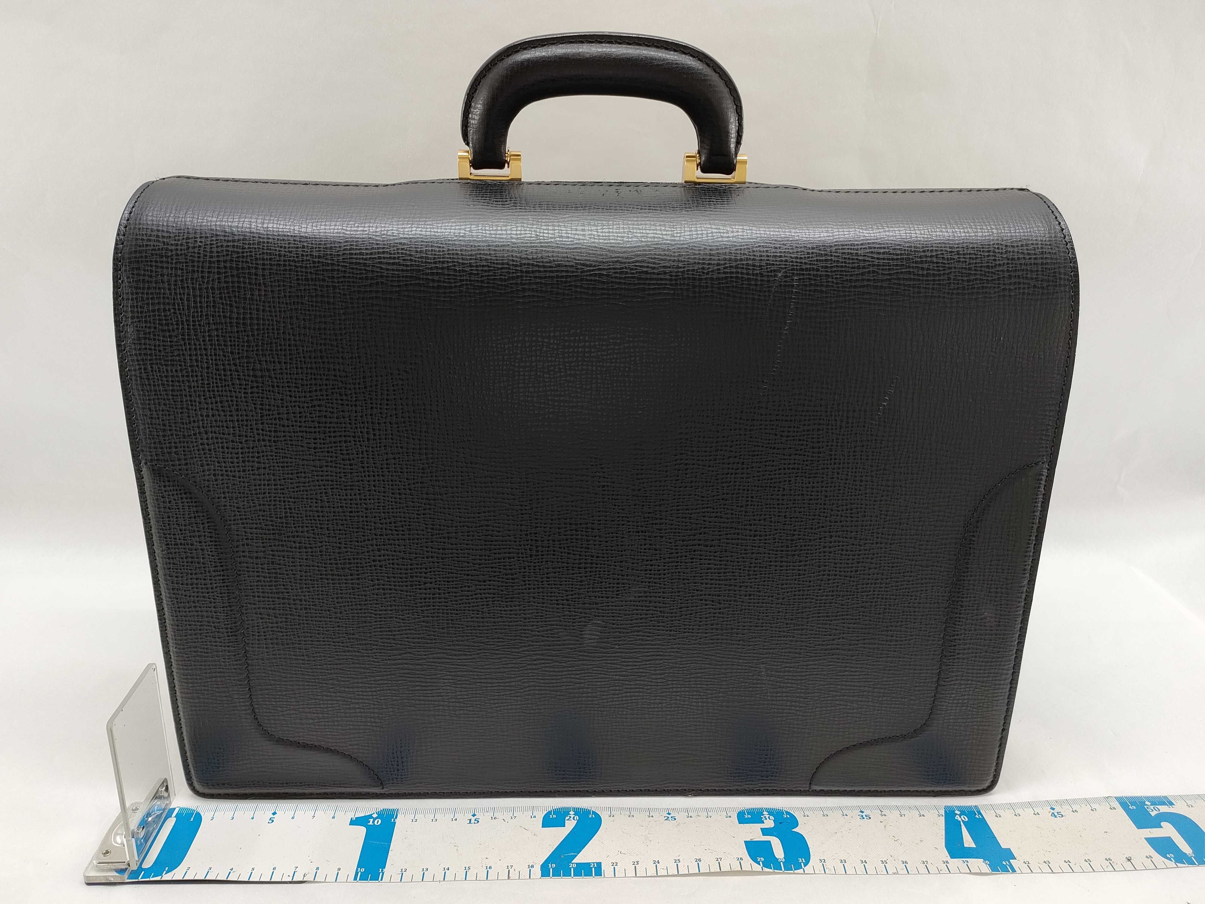 Business Bag, Doctor's Bag, Leather, Black Business Bag — view 2