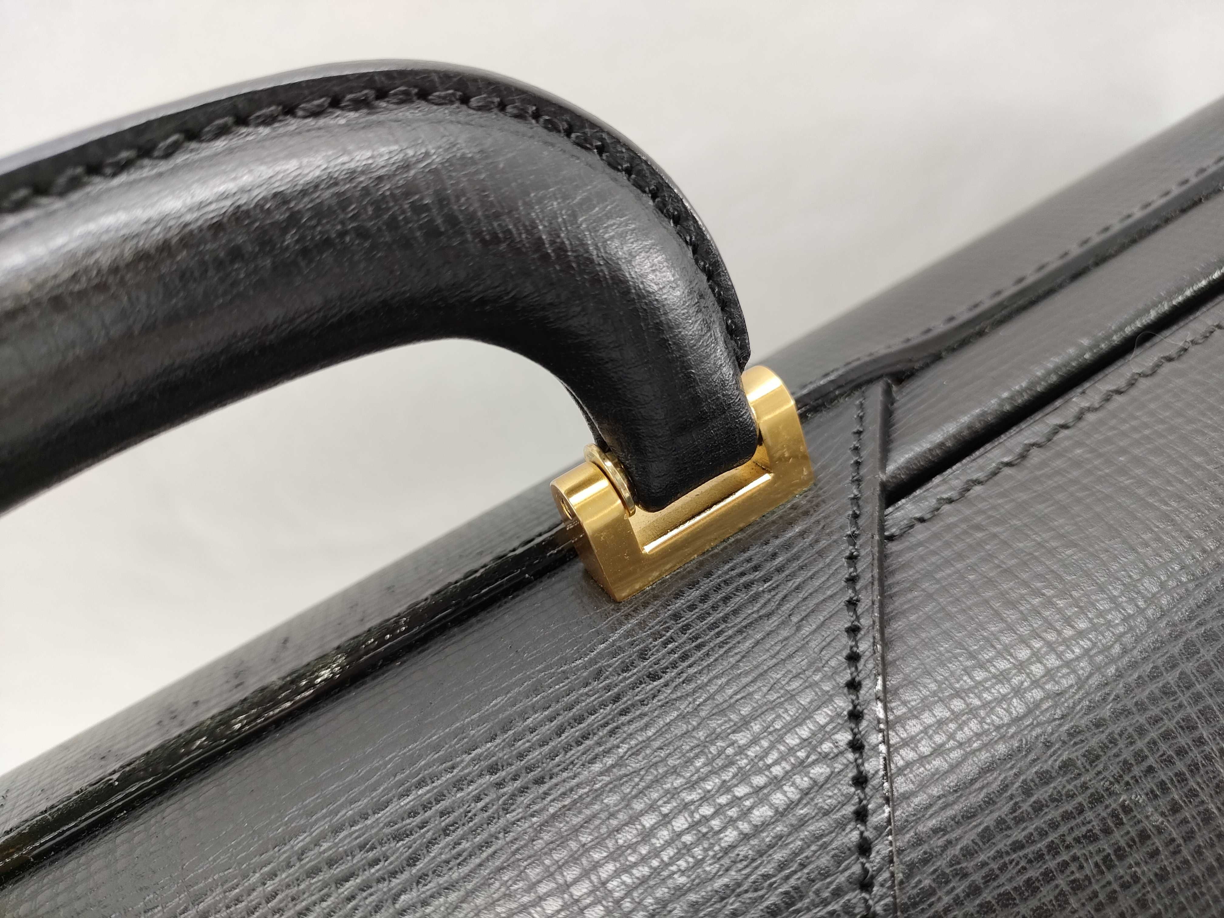 Business Bag, Doctor's Bag, Leather, Black Business Bag — view 5