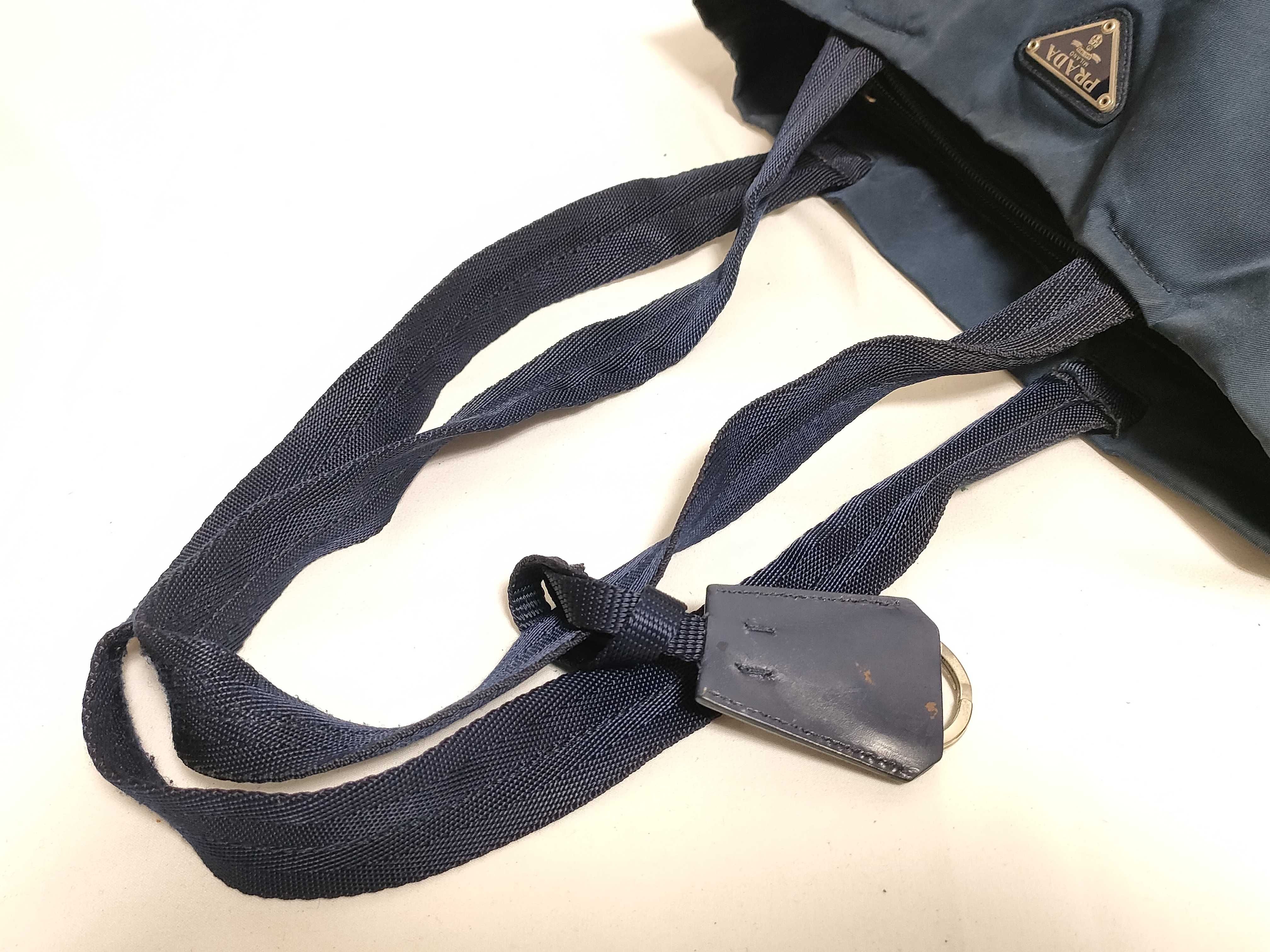 Nylon Prada Tote Bag, Navy Nylon Tote Bag — view 5