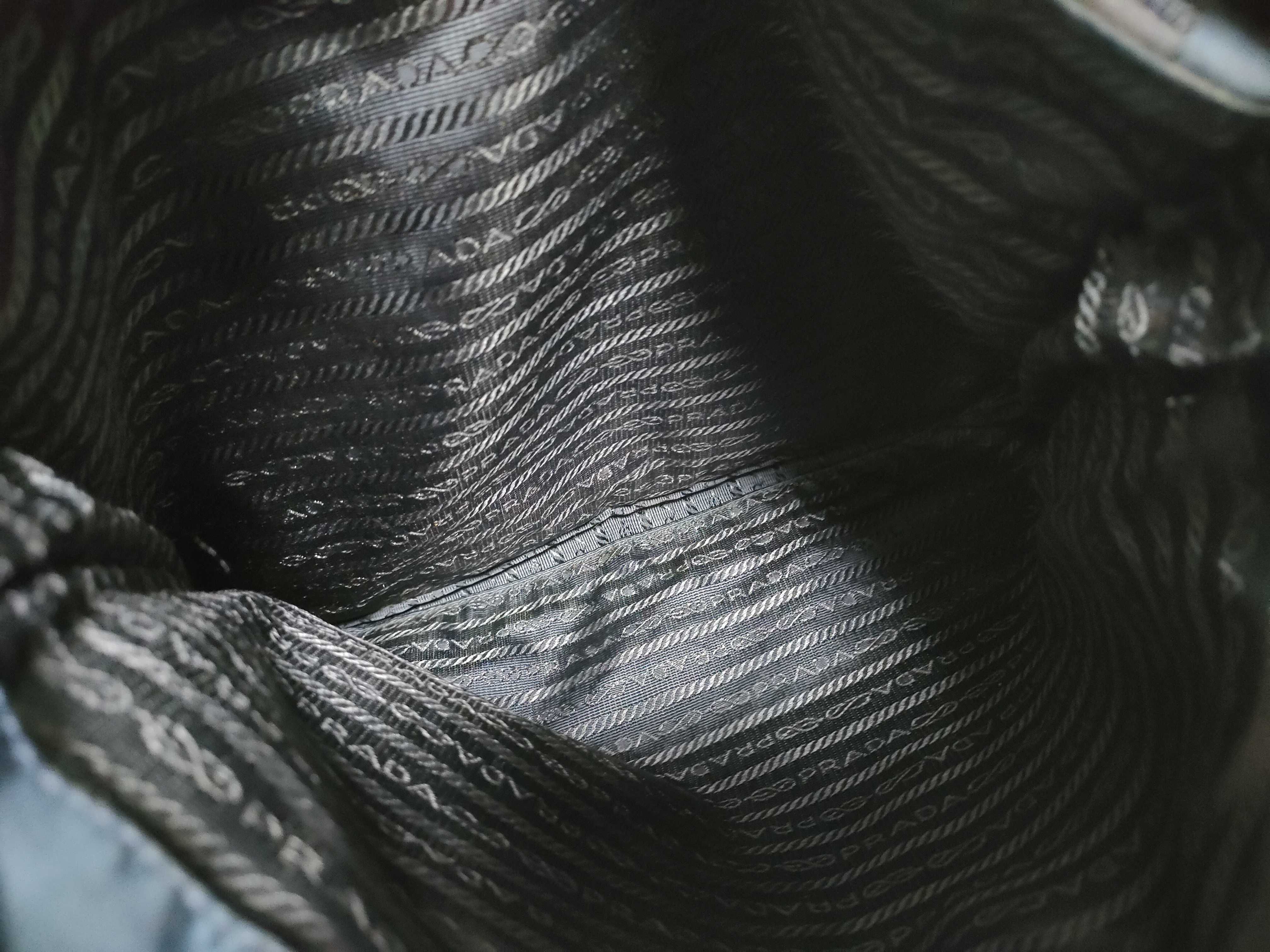 Nylon Prada Tote Bag, Navy Nylon Tote Bag — view 8