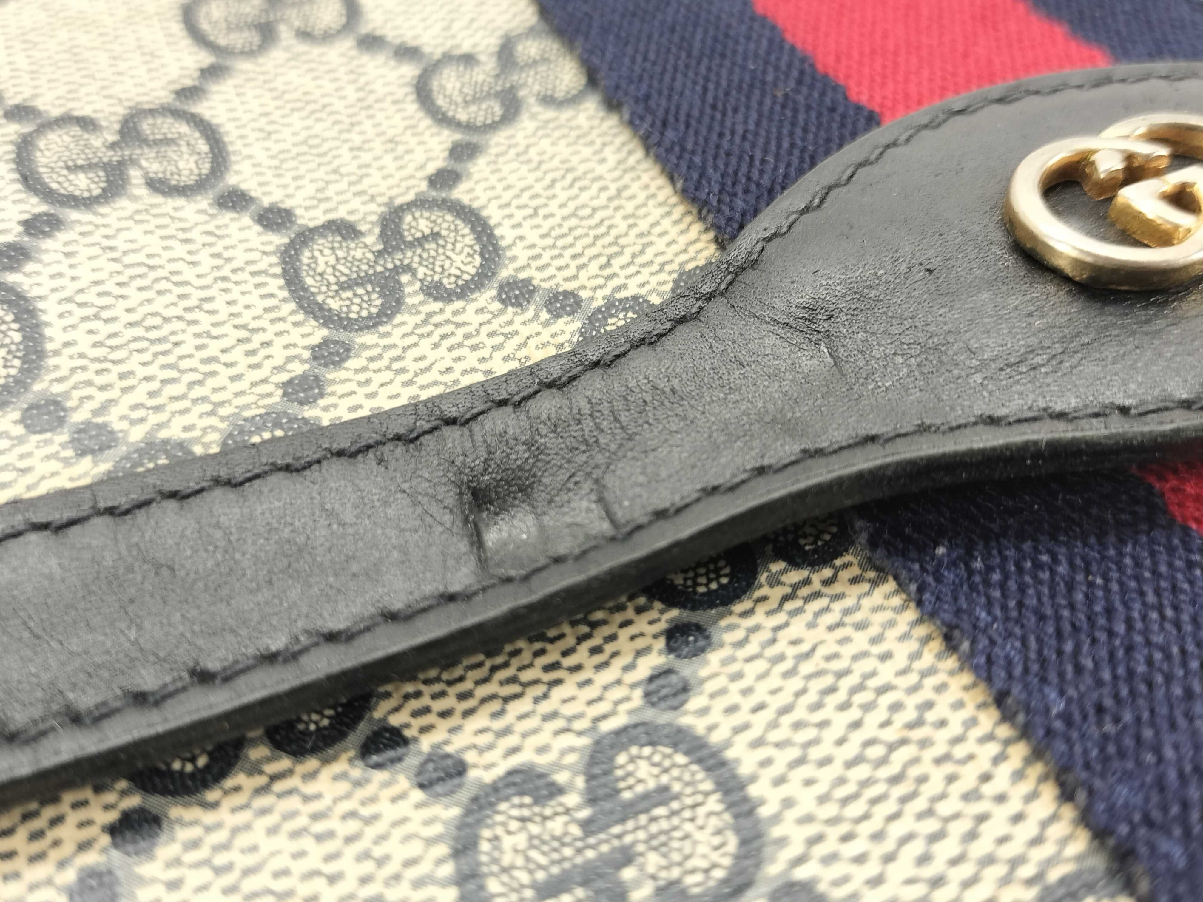 Old GG Supreme Sherry Clutch Bag — view 10