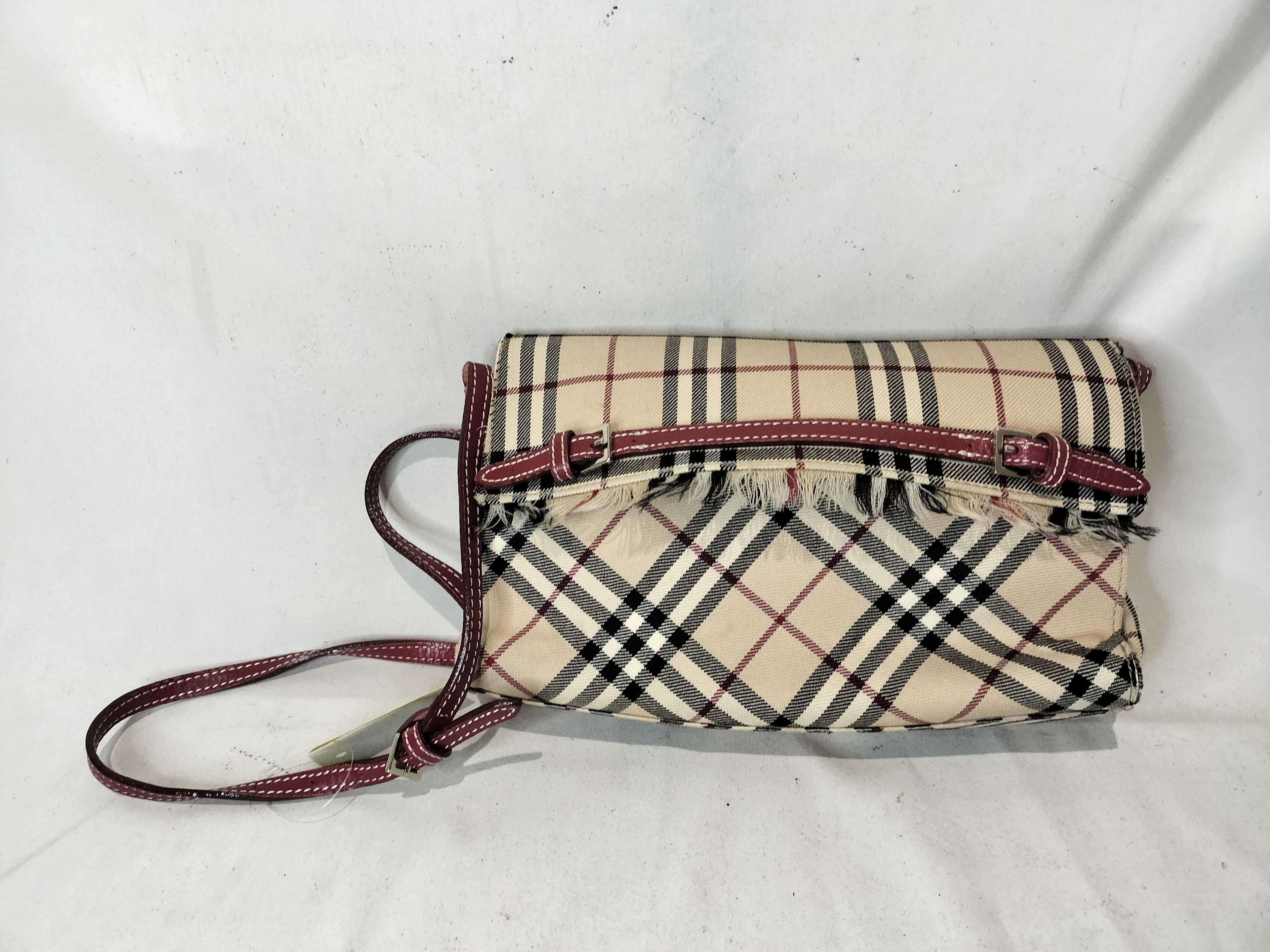 Blue Label Nova Check Shoulder Bag - Canvas x Leather