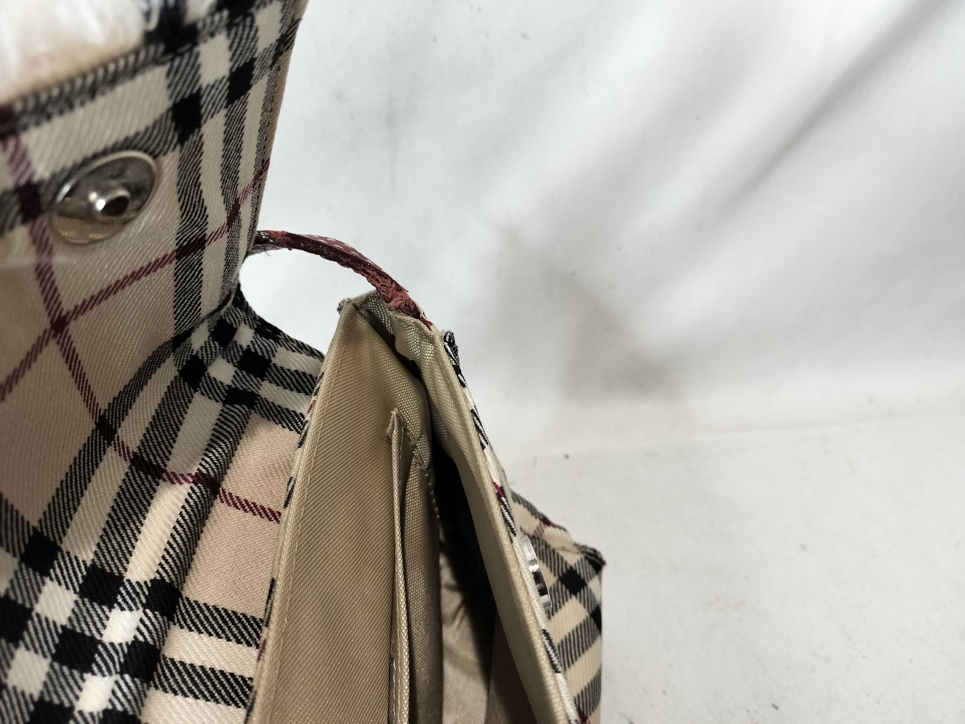 Blue Label Nova Check Shoulder Bag - Canvas x Leather — view 12