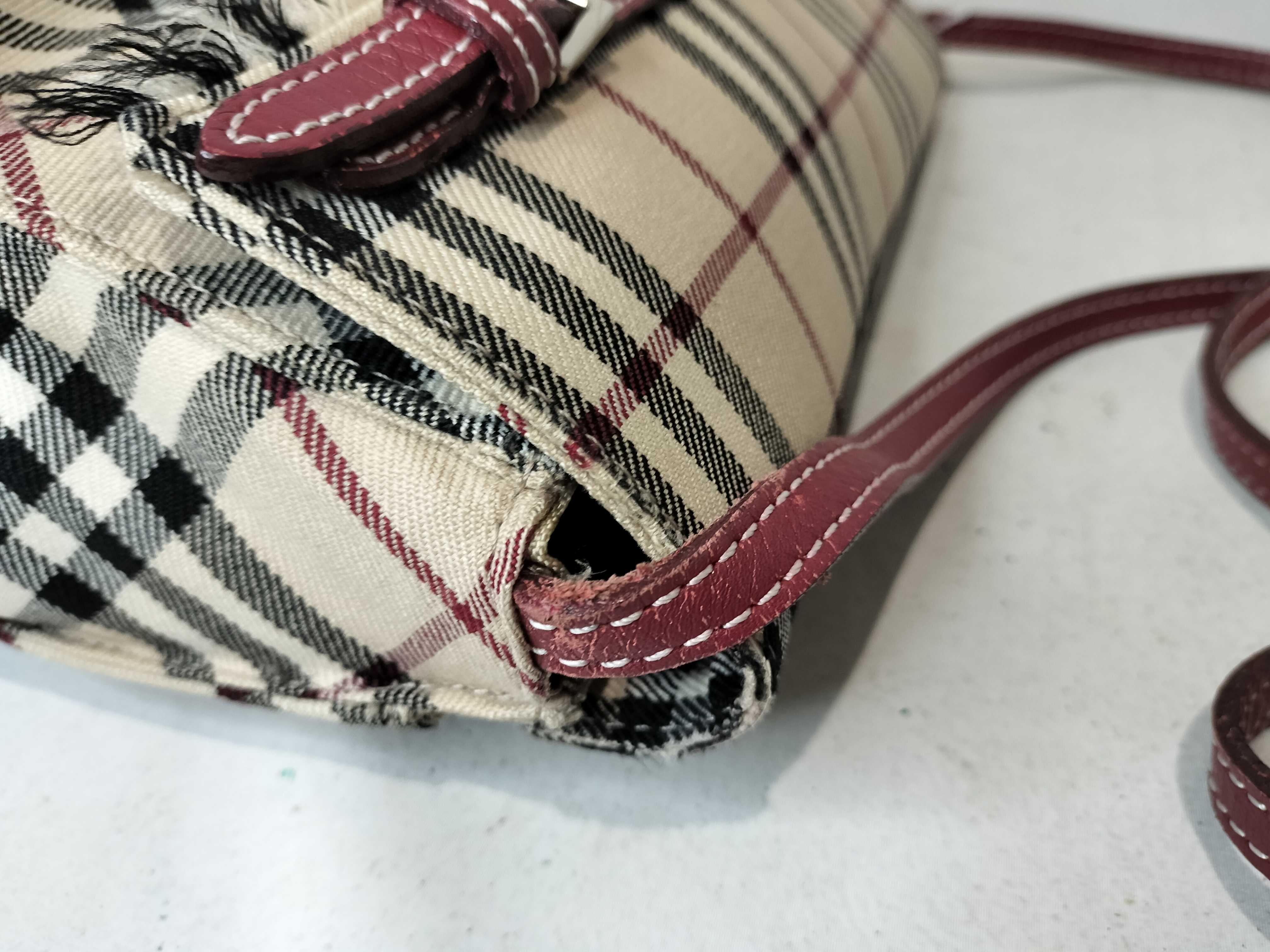 Blue Label Nova Check Shoulder Bag - Canvas x Leather — view 5