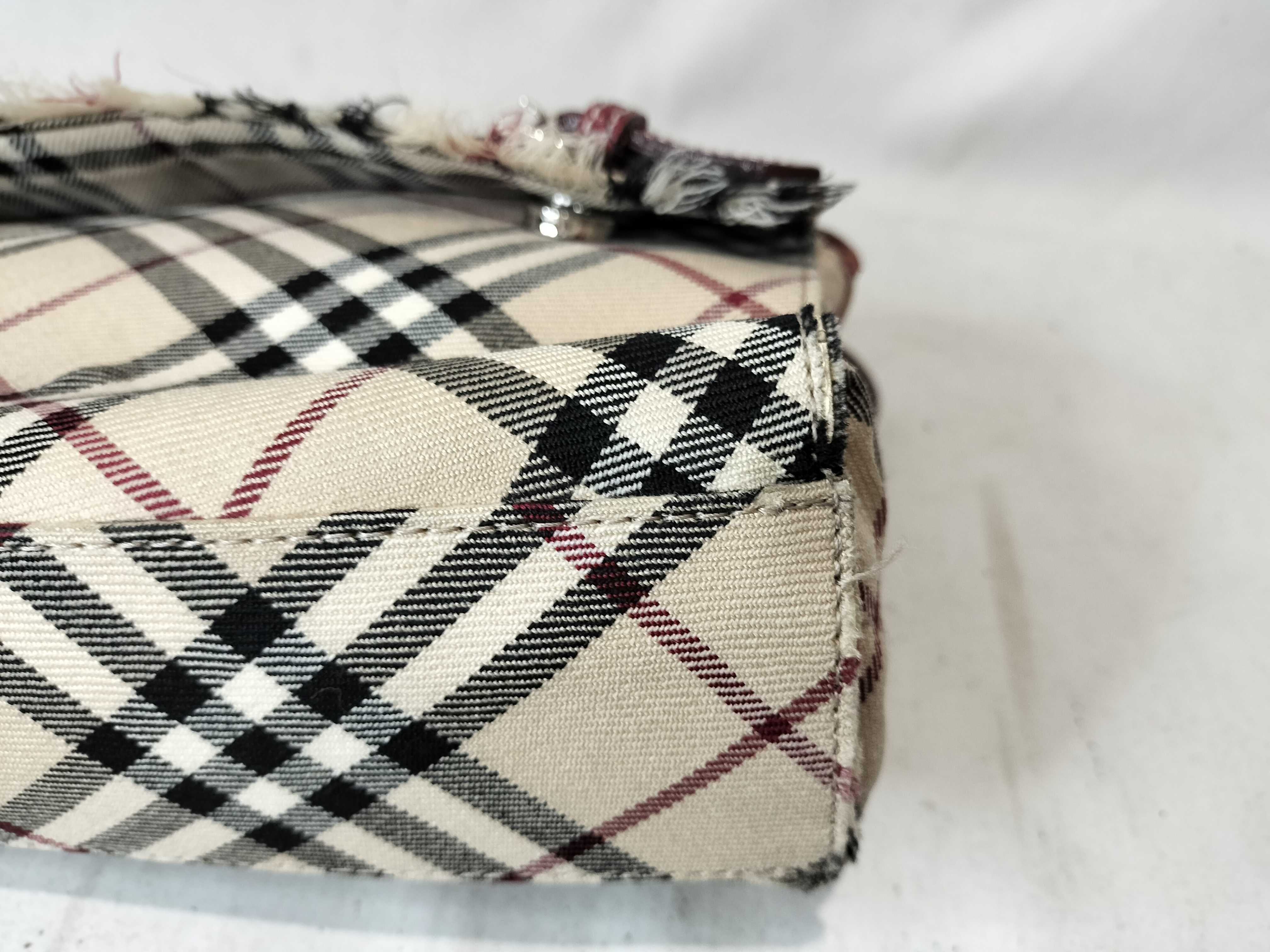 Blue Label Nova Check Shoulder Bag - Canvas x Leather — view 6