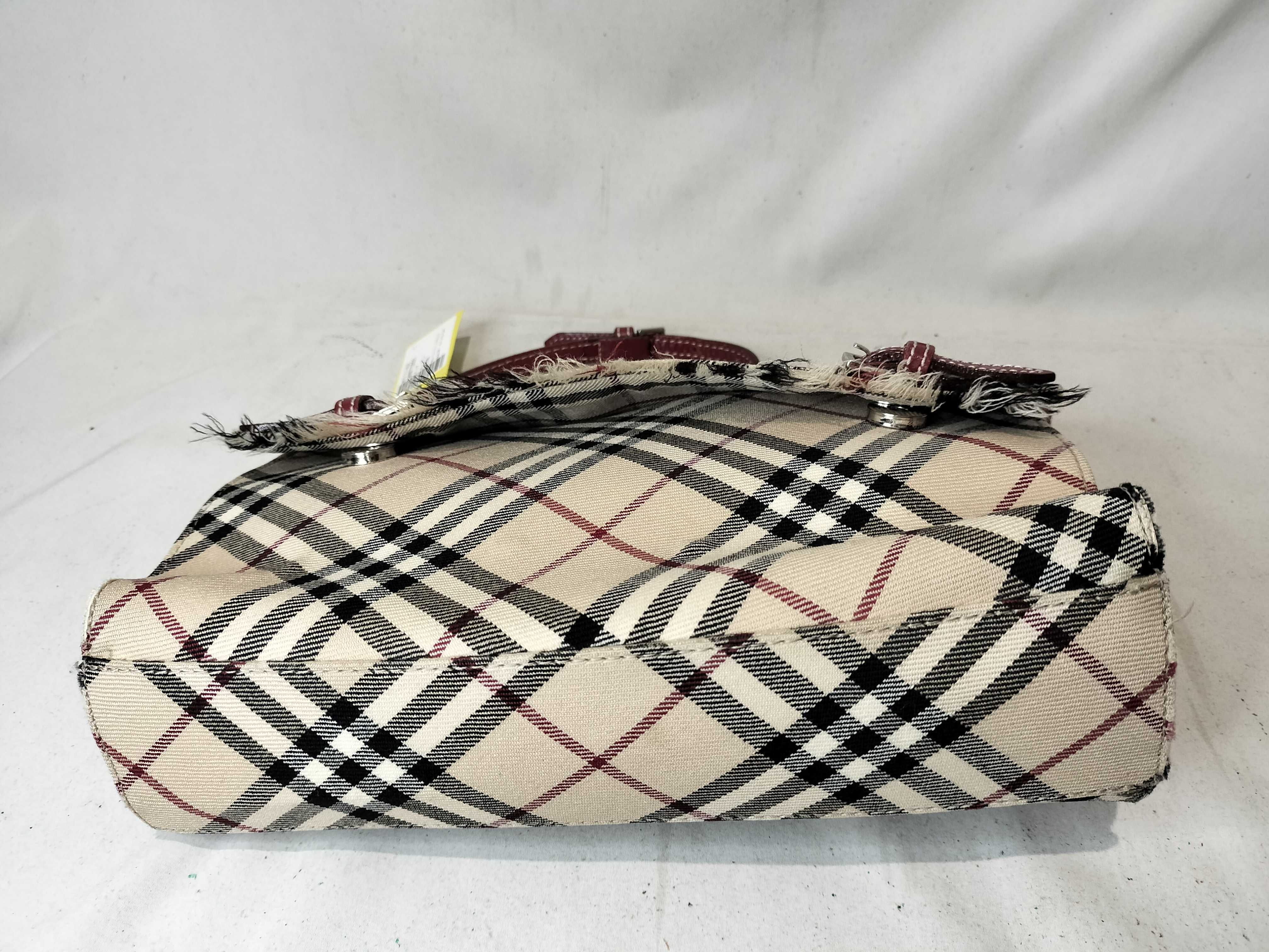 Blue Label Nova Check Shoulder Bag - Canvas x Leather — view 7