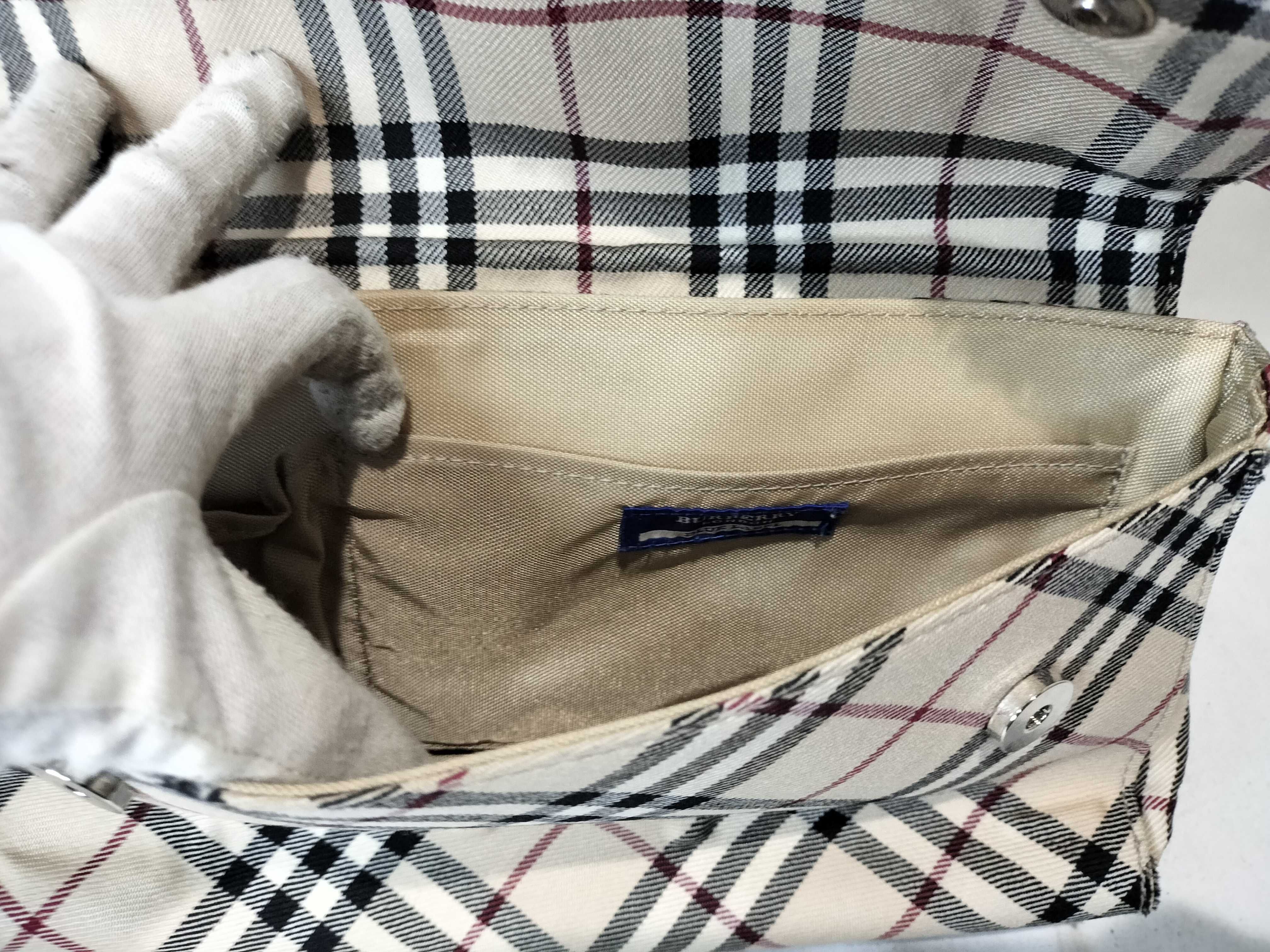Blue Label Nova Check Shoulder Bag - Canvas x Leather — view 9