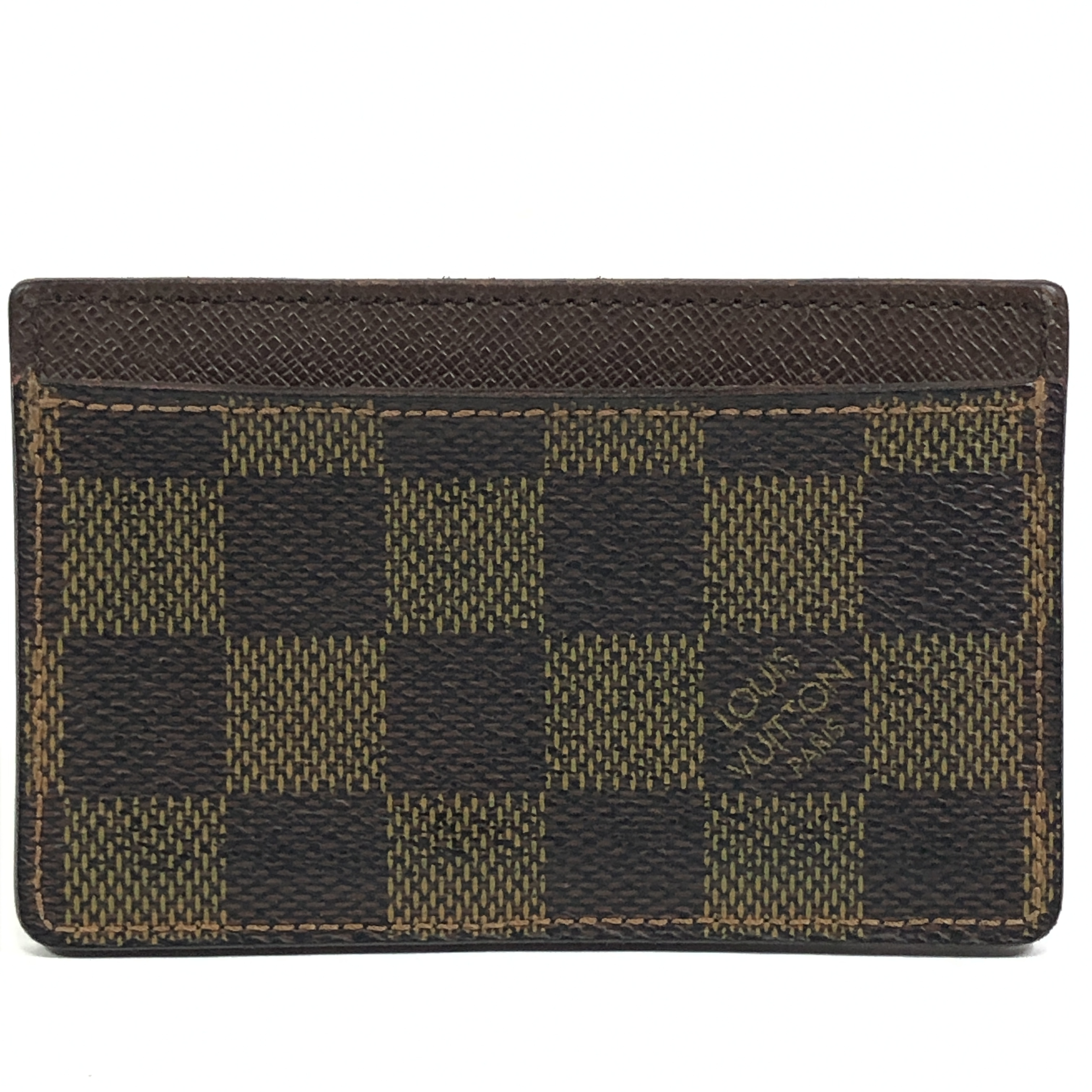 Damier Portecartes Sample N61722 Card Case Ebene SP4047 Business Card Holder Pass Case Card Case Made in France Card Case — view 2