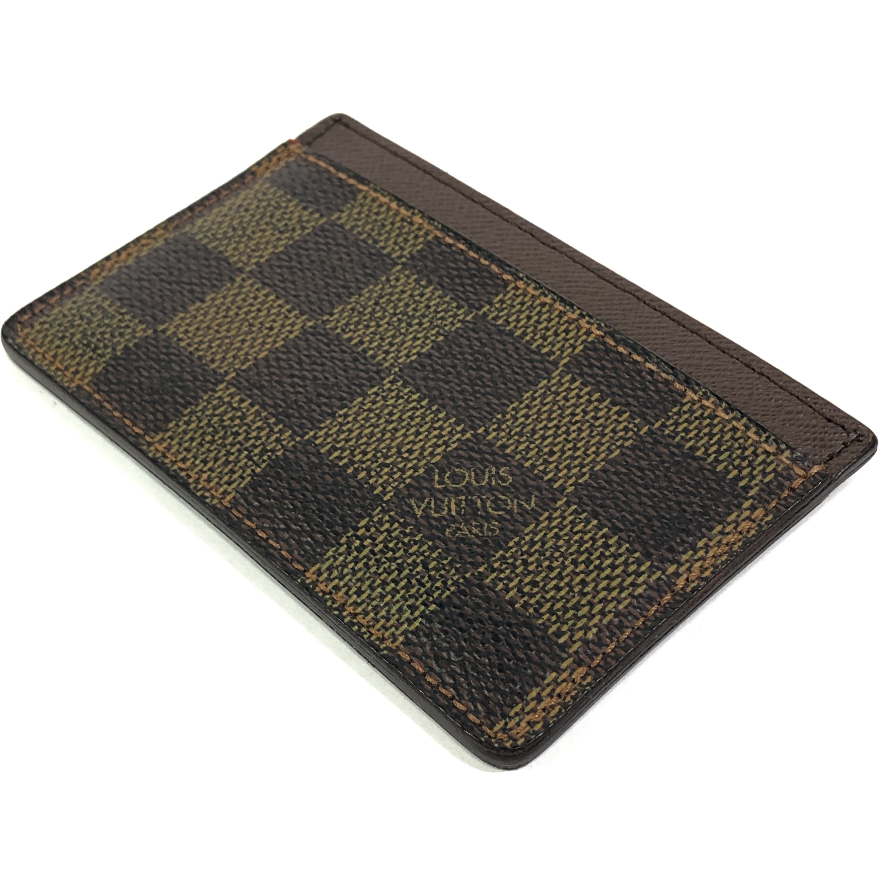 Damier Portecartes Sample N61722 Card Case Ebene SP4047 Business Card Holder Pass Case Card Case Made in France Card Case — view 3