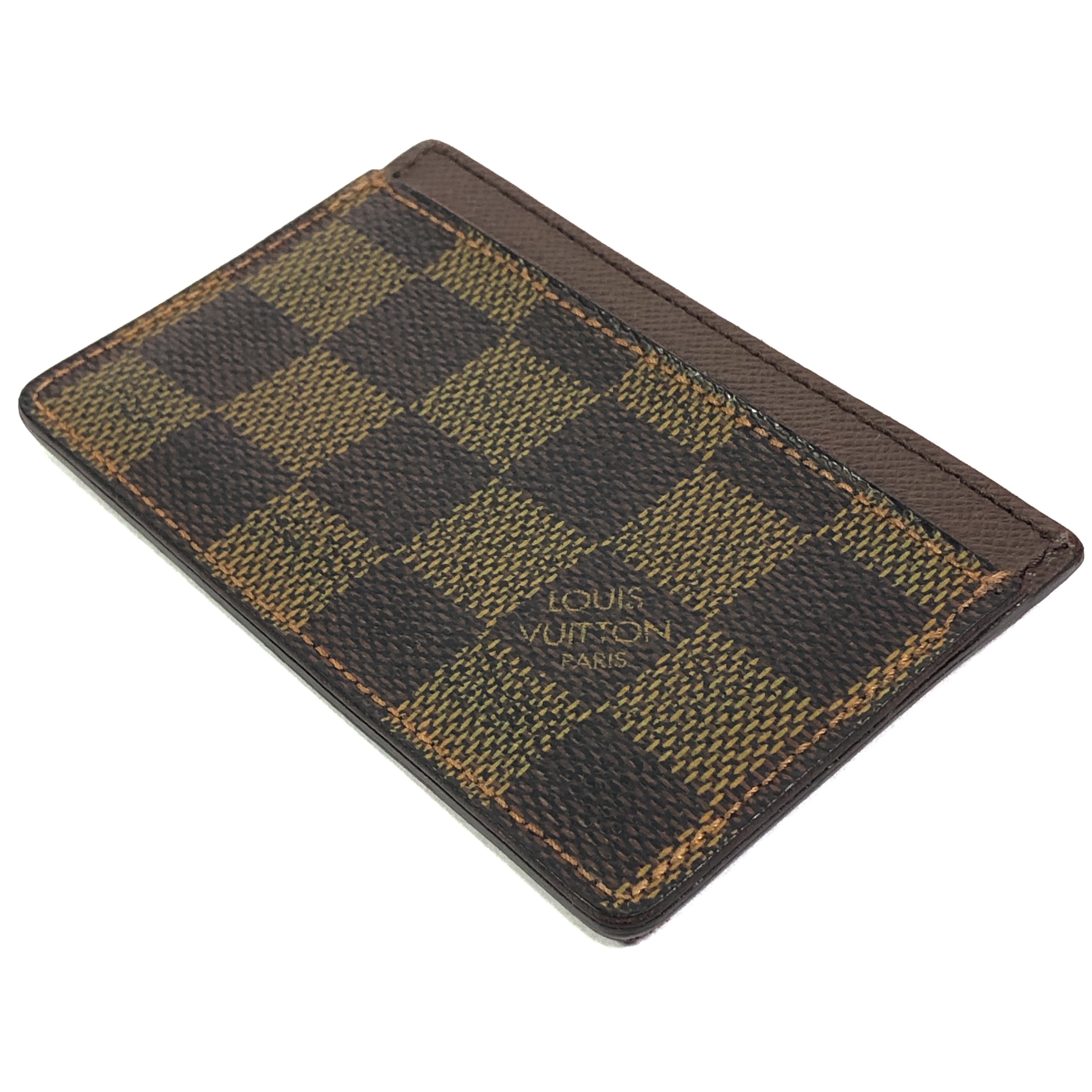 Damier Portecartes Sample N61722 Card Case Ebene SP4047 Business Card Holder Pass Case Card Case Made in France Card Case — view 5