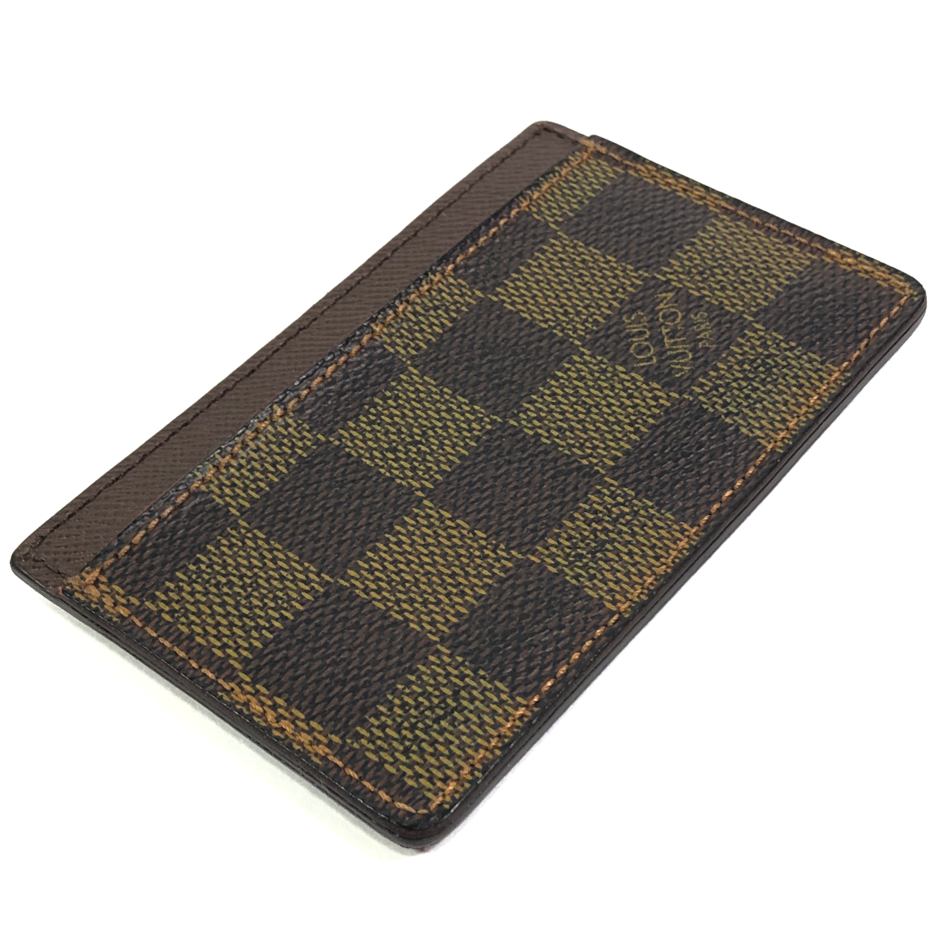 Damier Portecartes Sample N61722 Card Case Ebene SP4047 Business Card Holder Pass Case Card Case Made in France Card Case — view 6