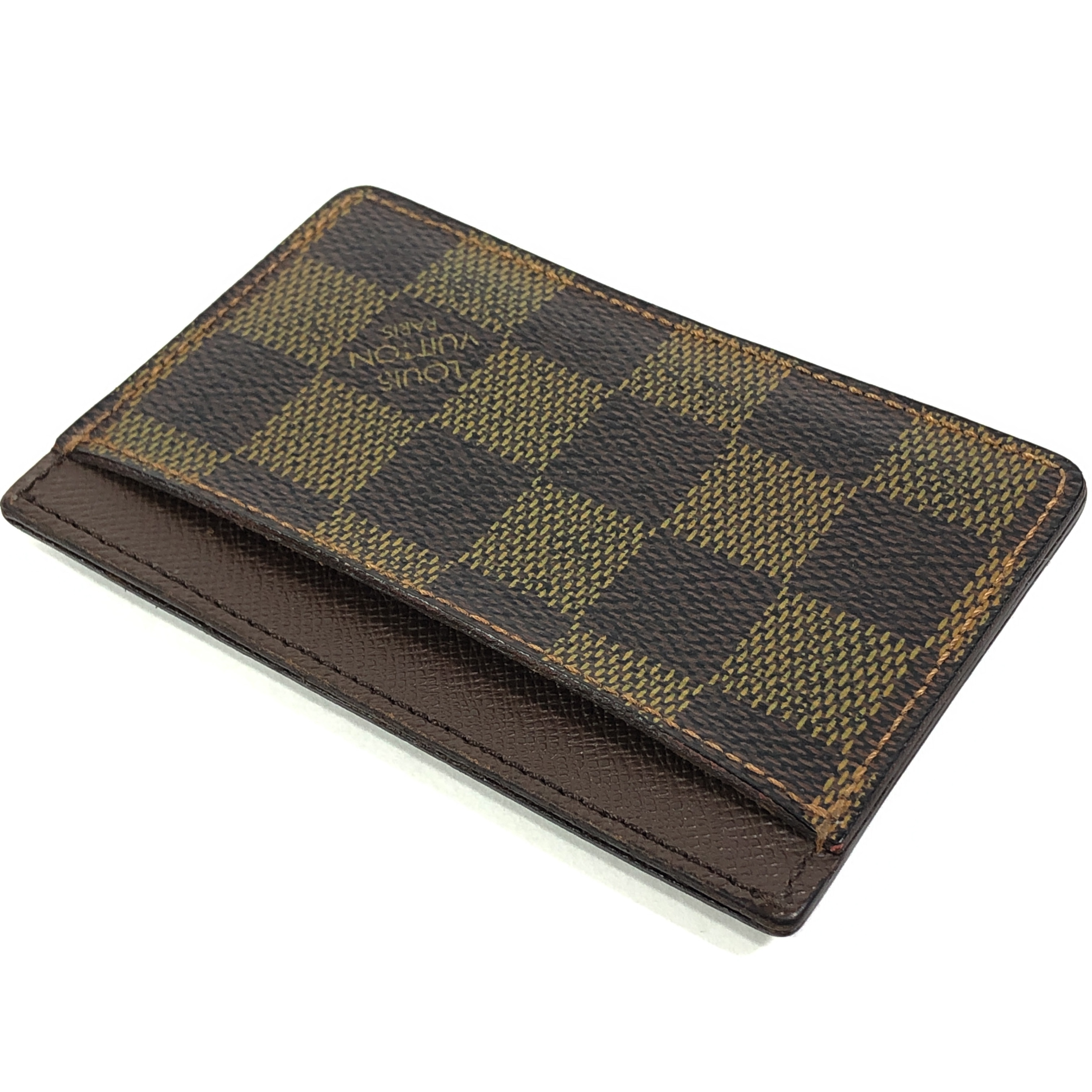 Damier Portecartes Sample N61722 Card Case Ebene SP4047 Business Card Holder Pass Case Card Case Made in France Card Case — view 7