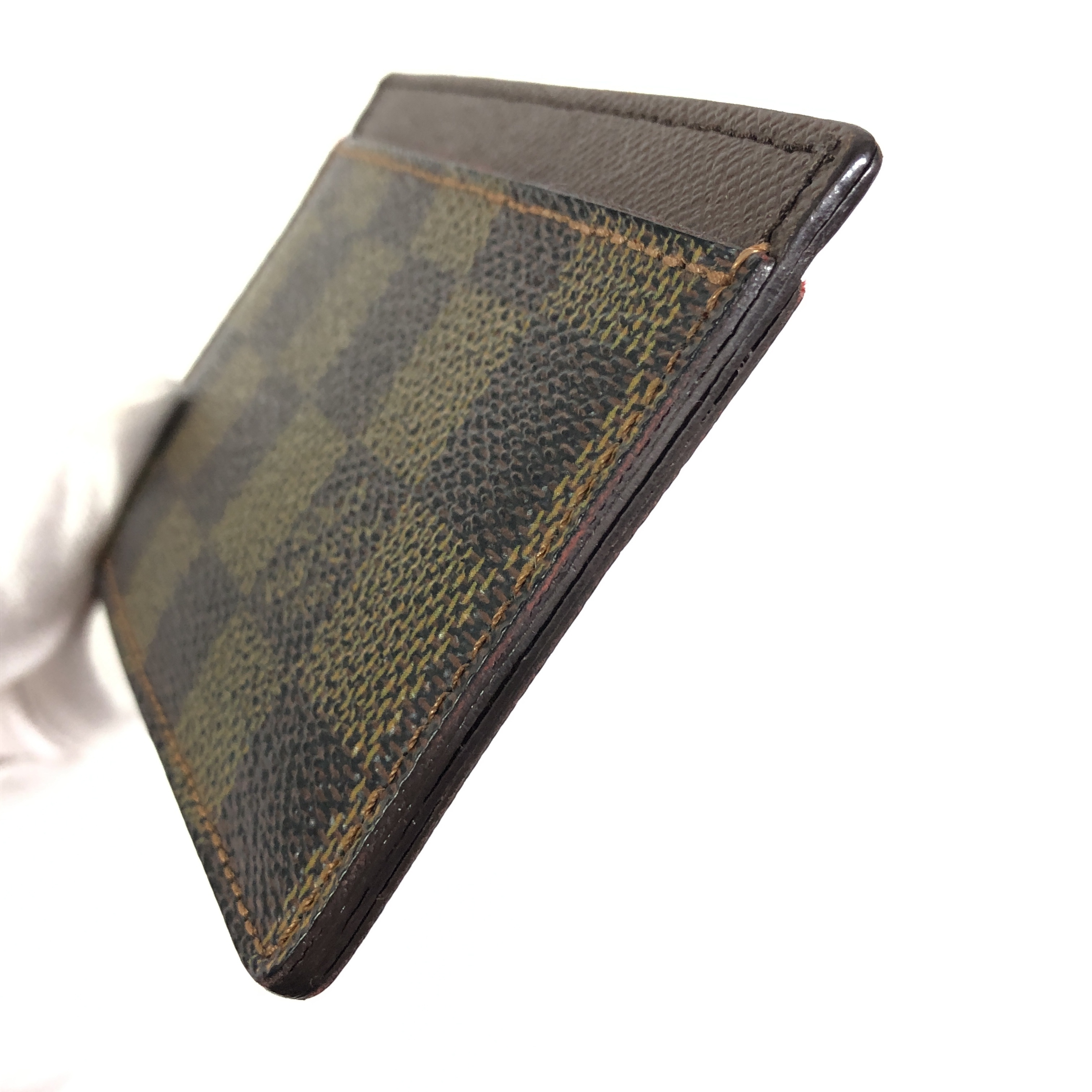Damier Portecartes Sample N61722 Card Case Ebene SP4047 Business Card Holder Pass Case Card Case Made in France Card Case — view 10