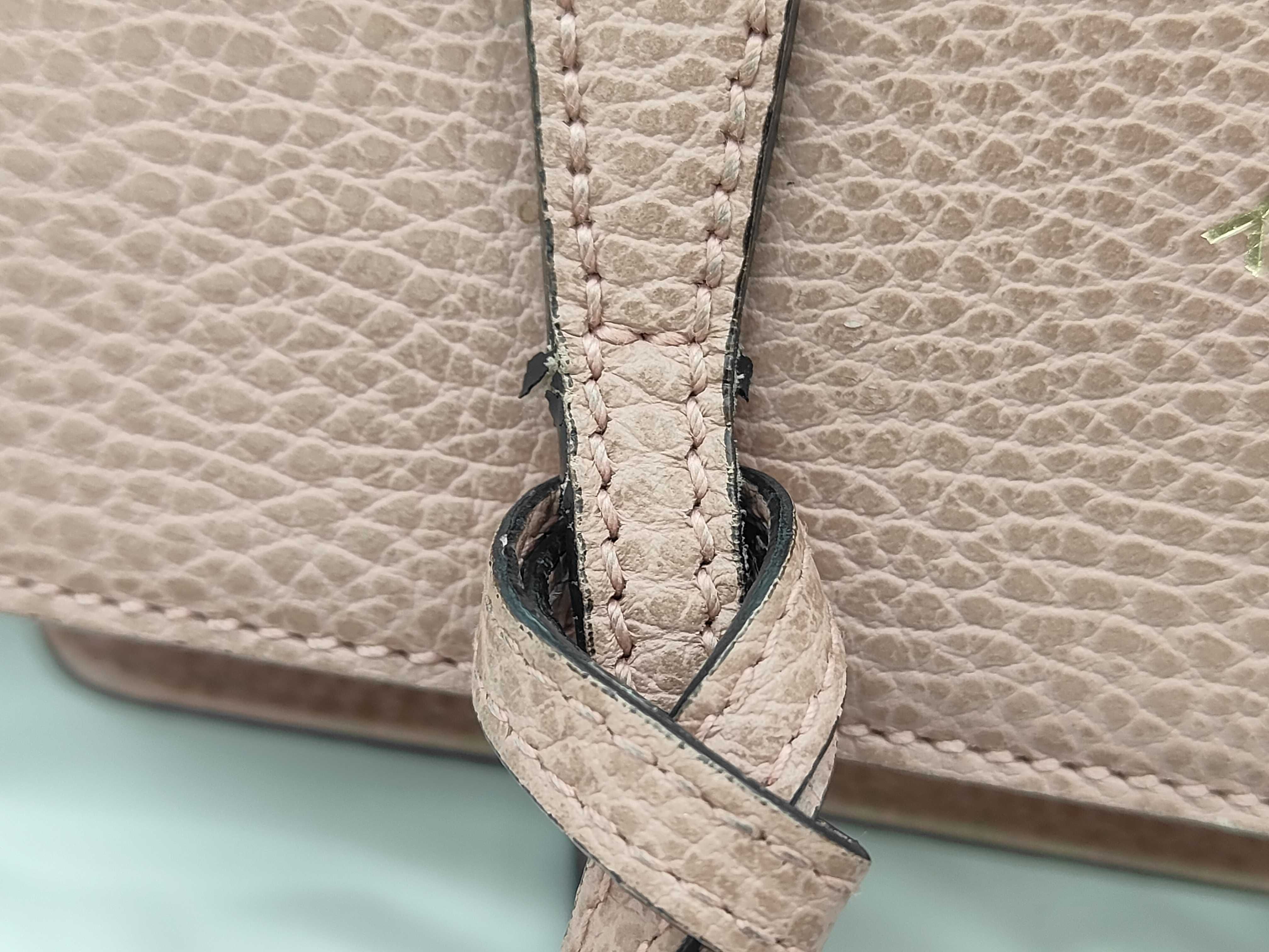Leather 2-way Pink Handbag — view 5